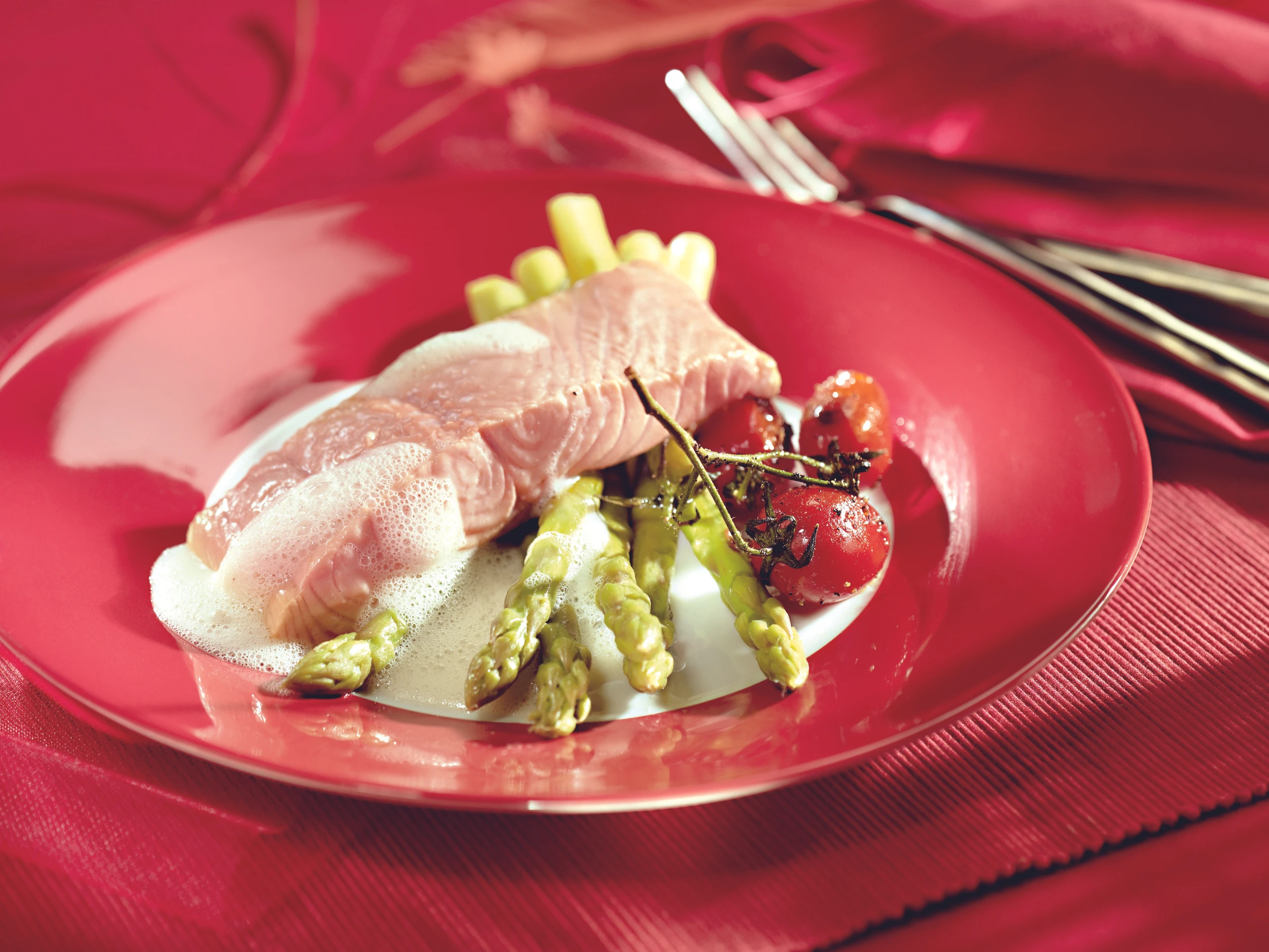 Lachs mit Spargel