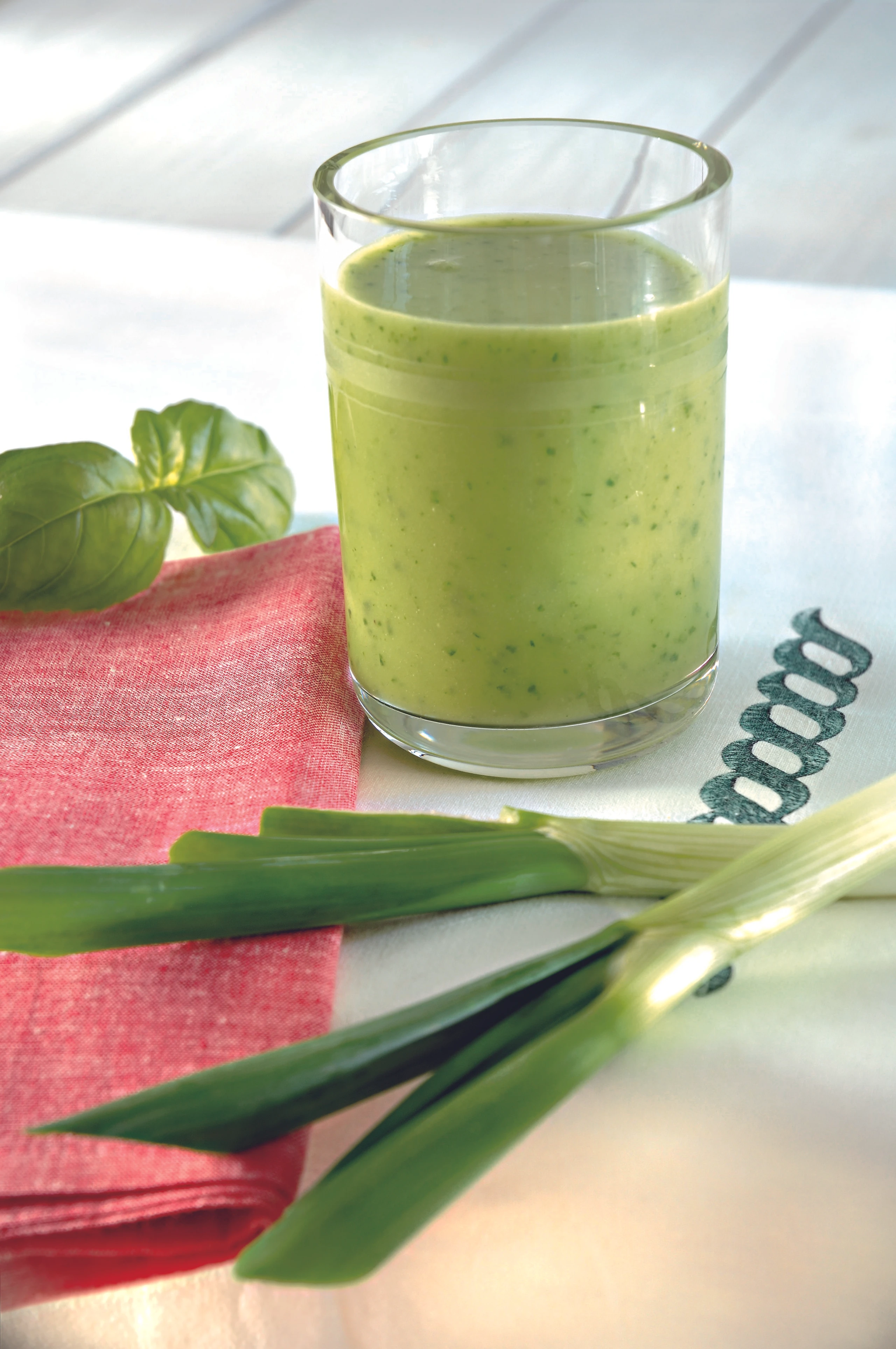 Kalte Kräuter-Lauchsuppe