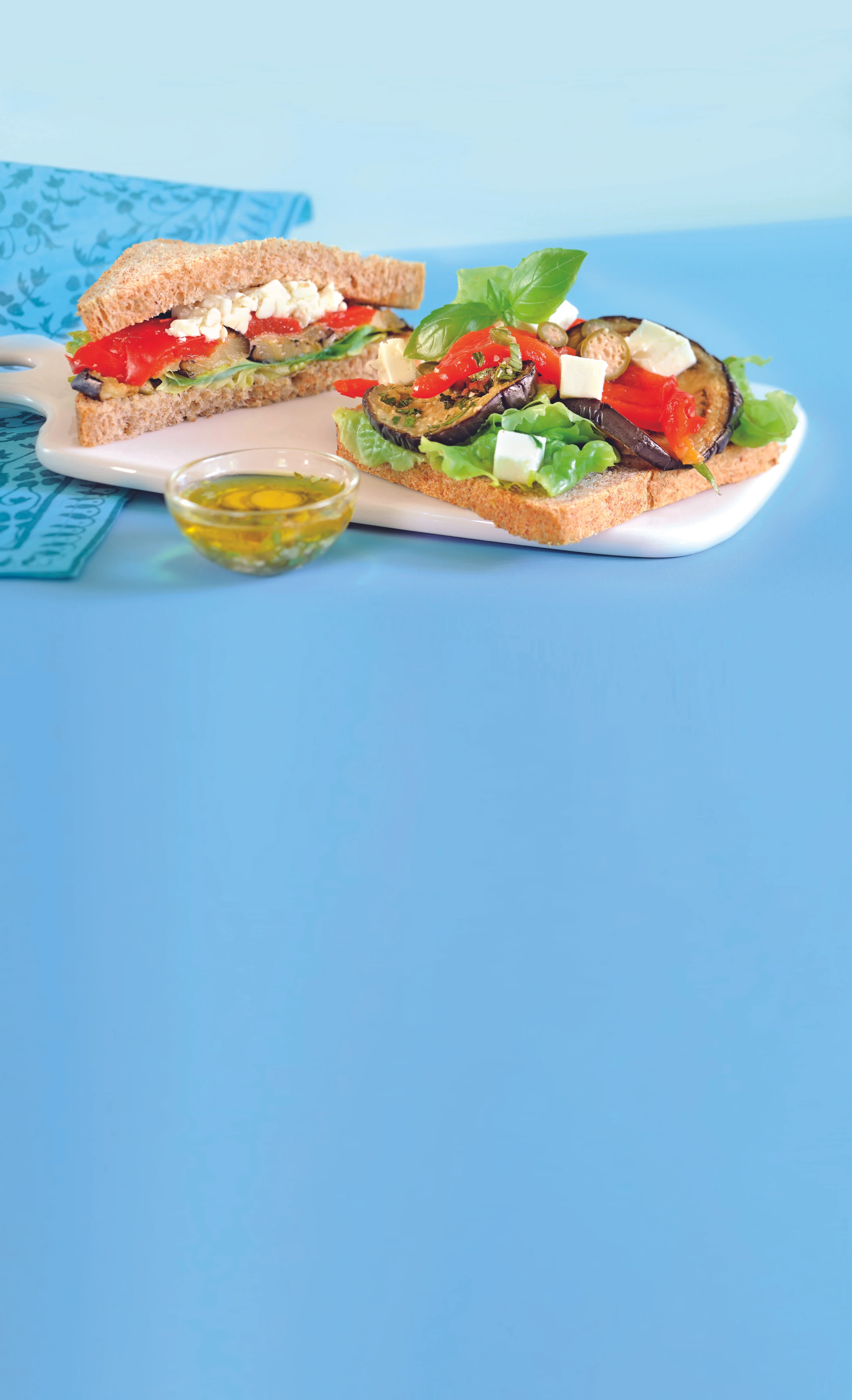 Brötchen mit Grillgemüse