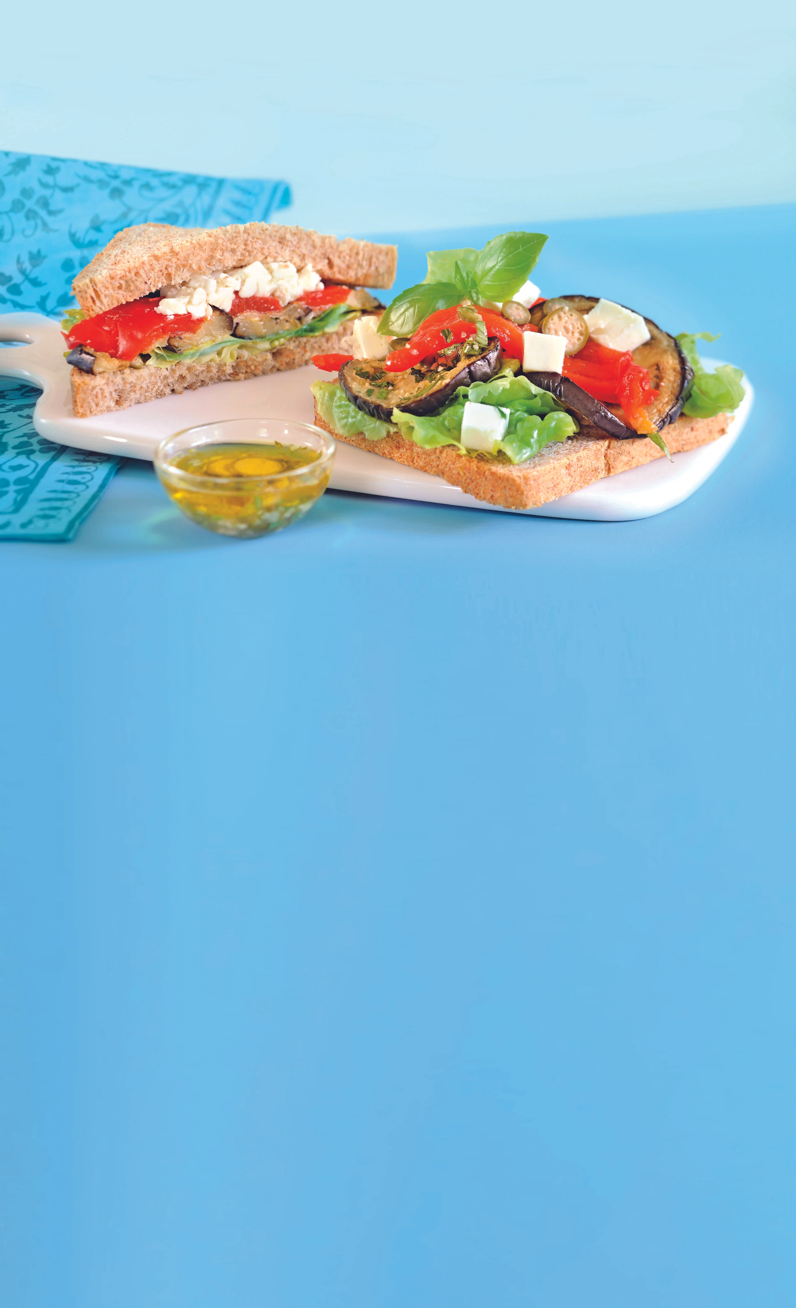 Brötchen mit Grillgemüse