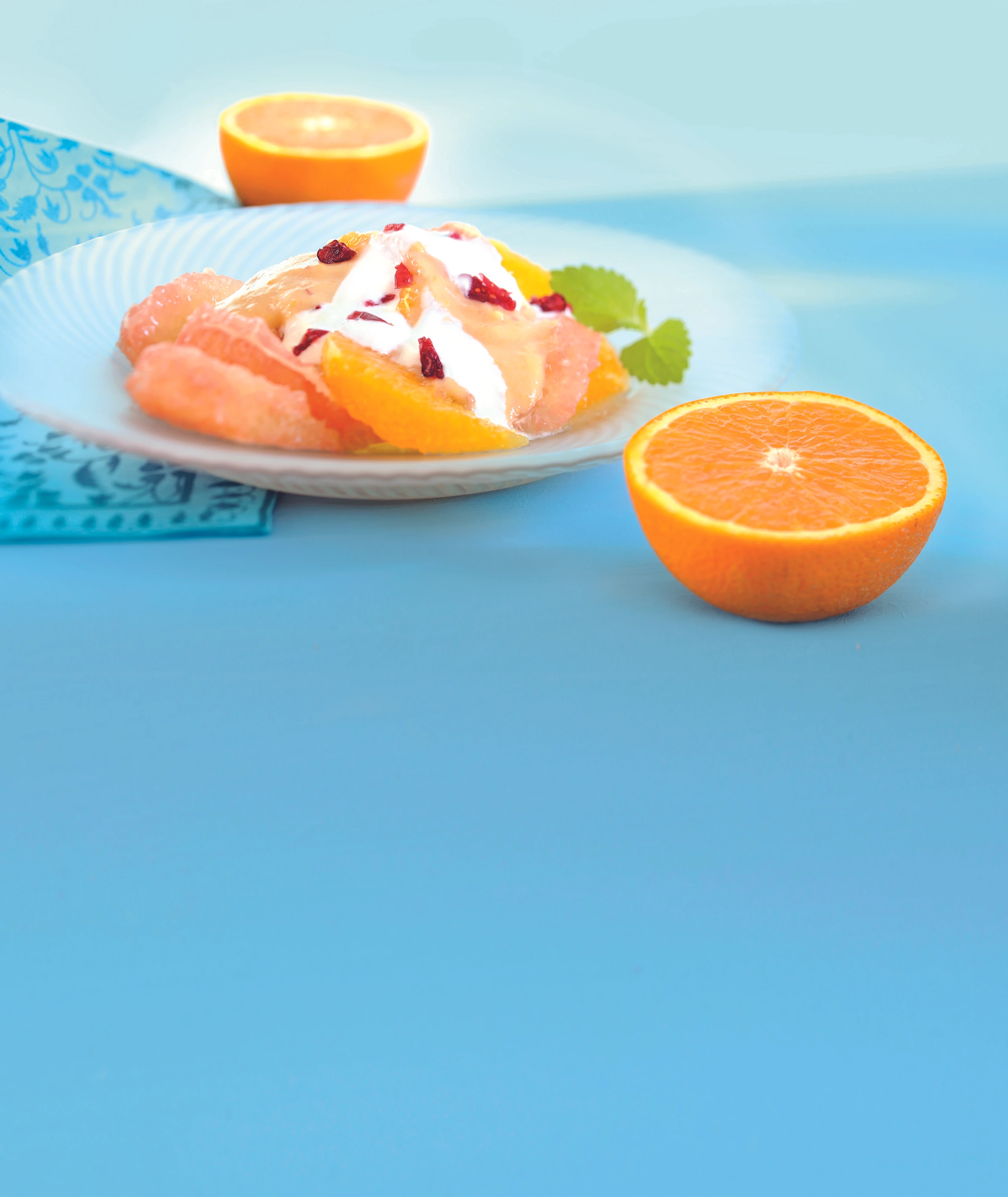 Grapefruit-Orangen-Salat mit Marillen