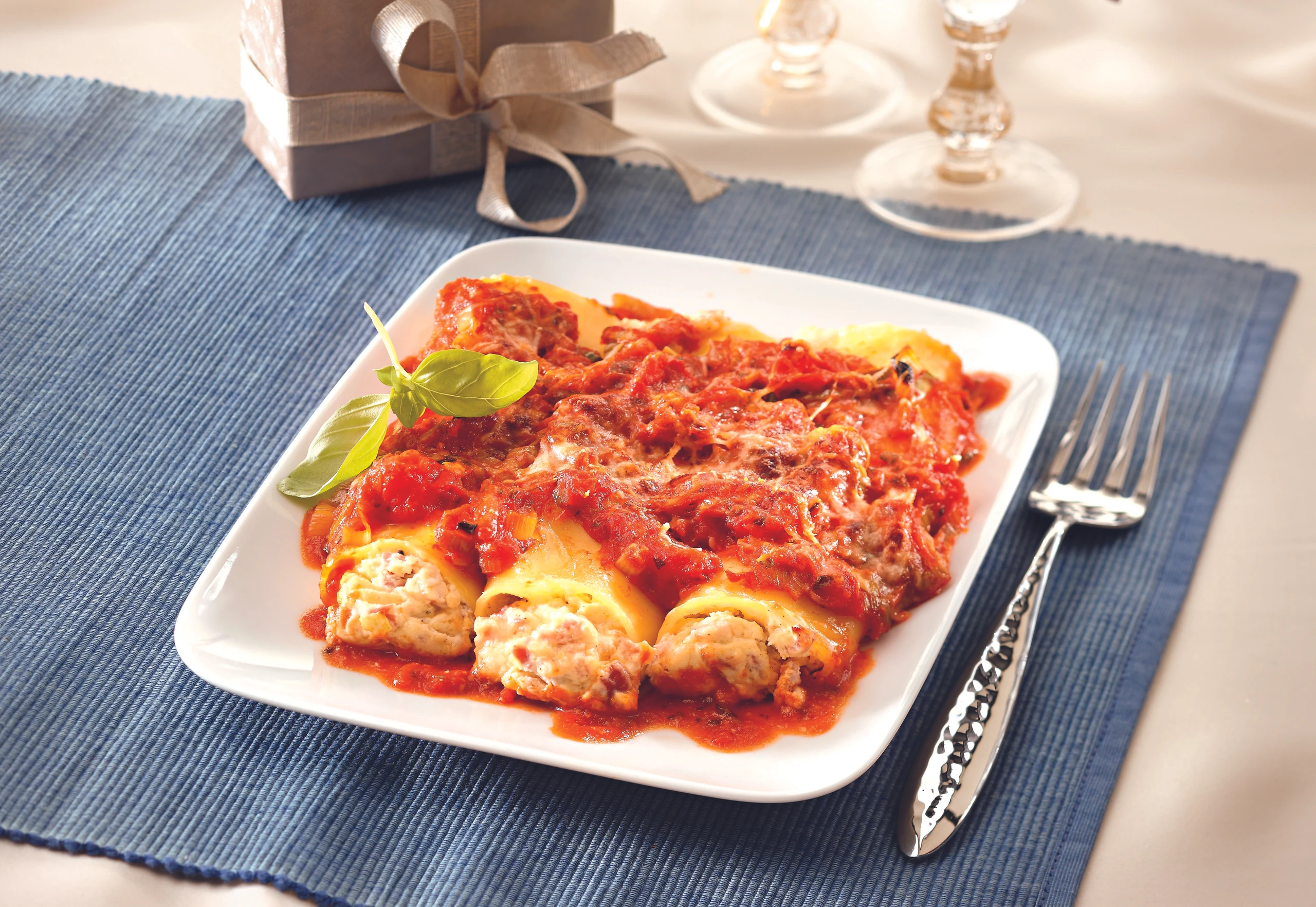 Cannelloni mit Rohschinken und Ricotta