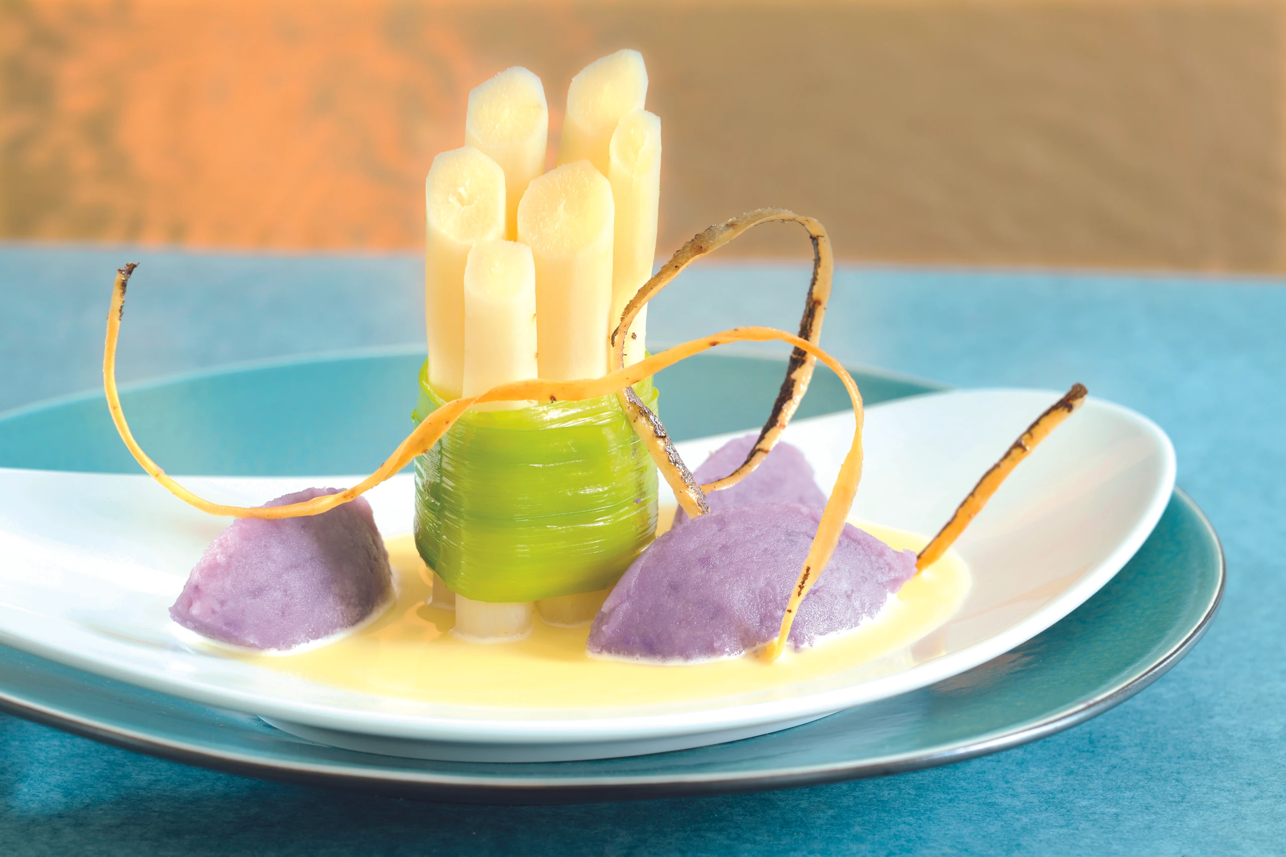 Schwarzwurzelstangen mit Erdäpfelpüree