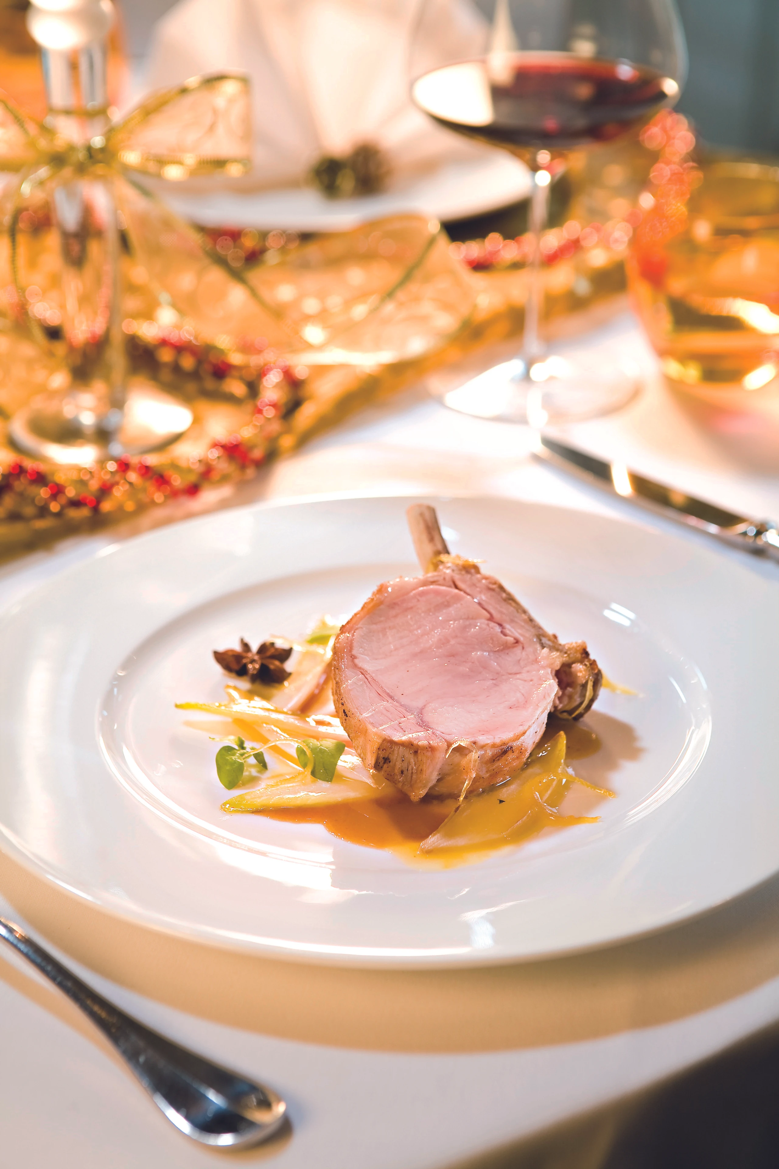 Zitroniges Kalbskotelett mit Chicorée