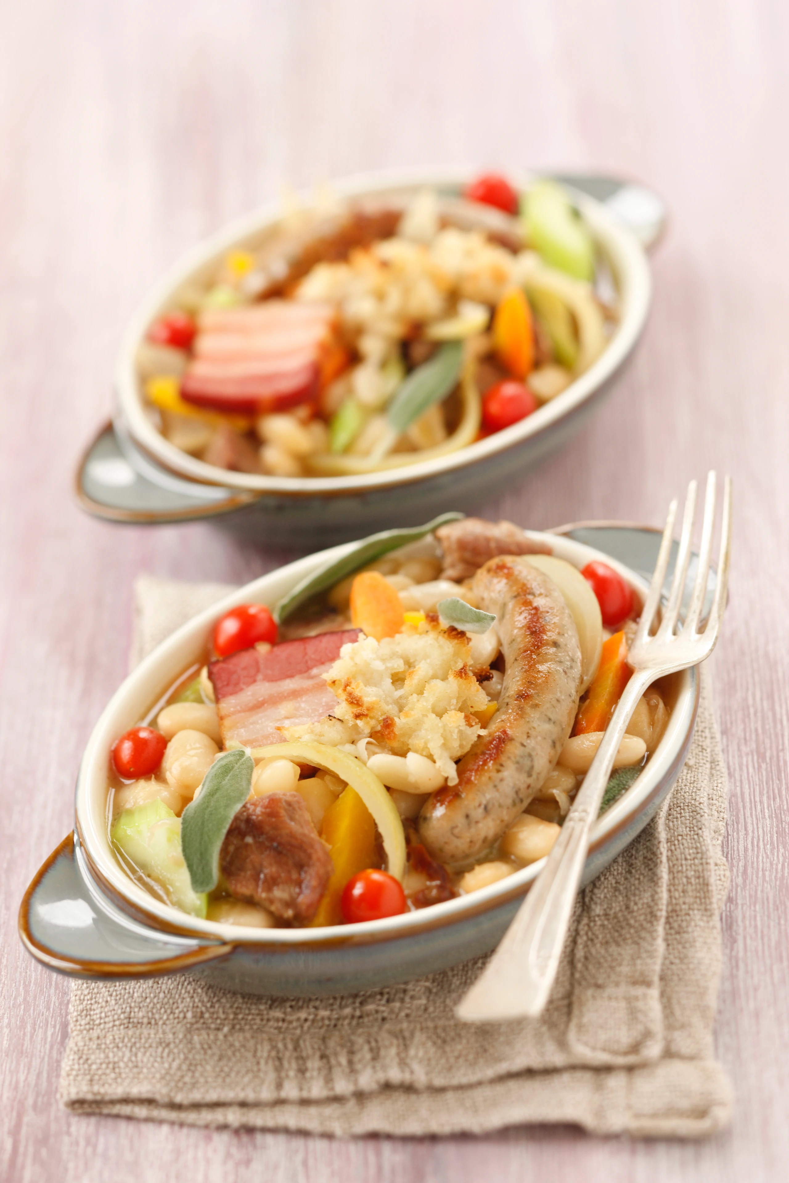 Cassoulet: Lamm-Bohnen-Eintopf