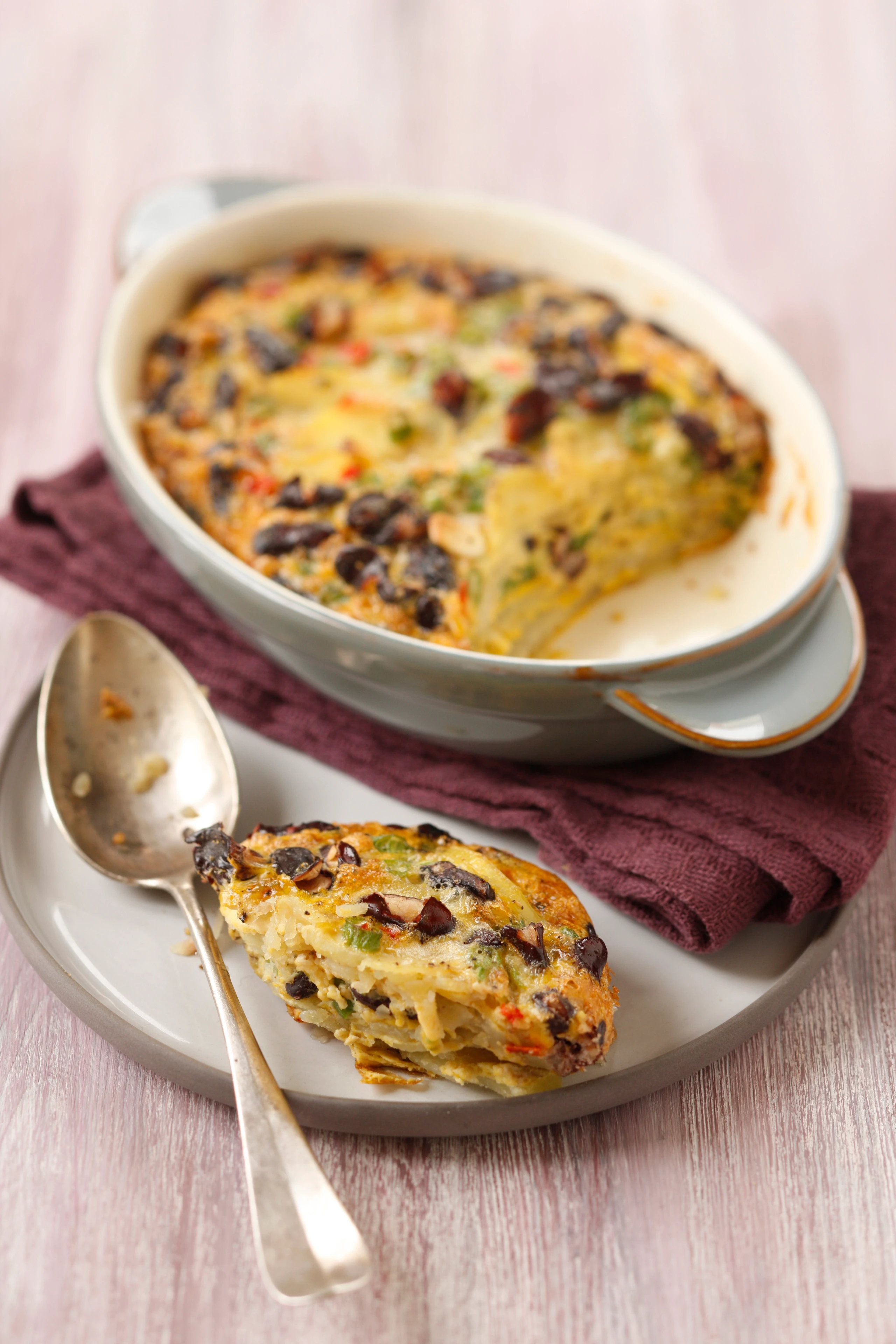 Vegetarische Bohnentortilla