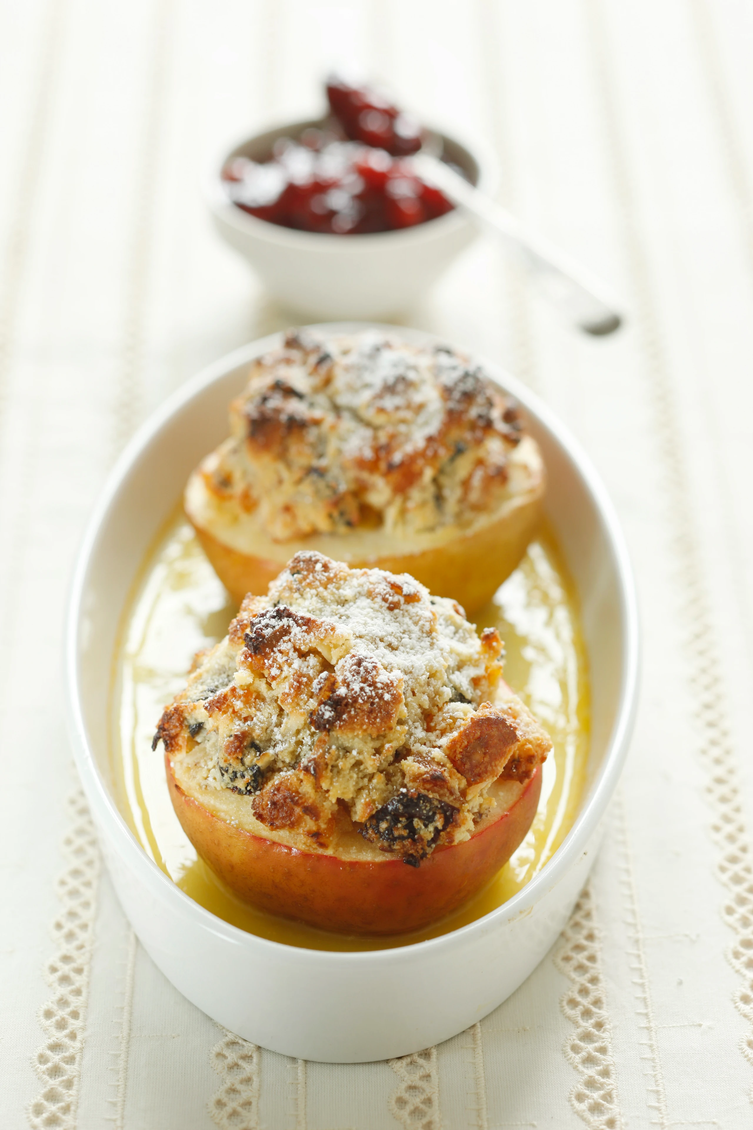 Bratäpfel mit Trockenfrüchtefülle