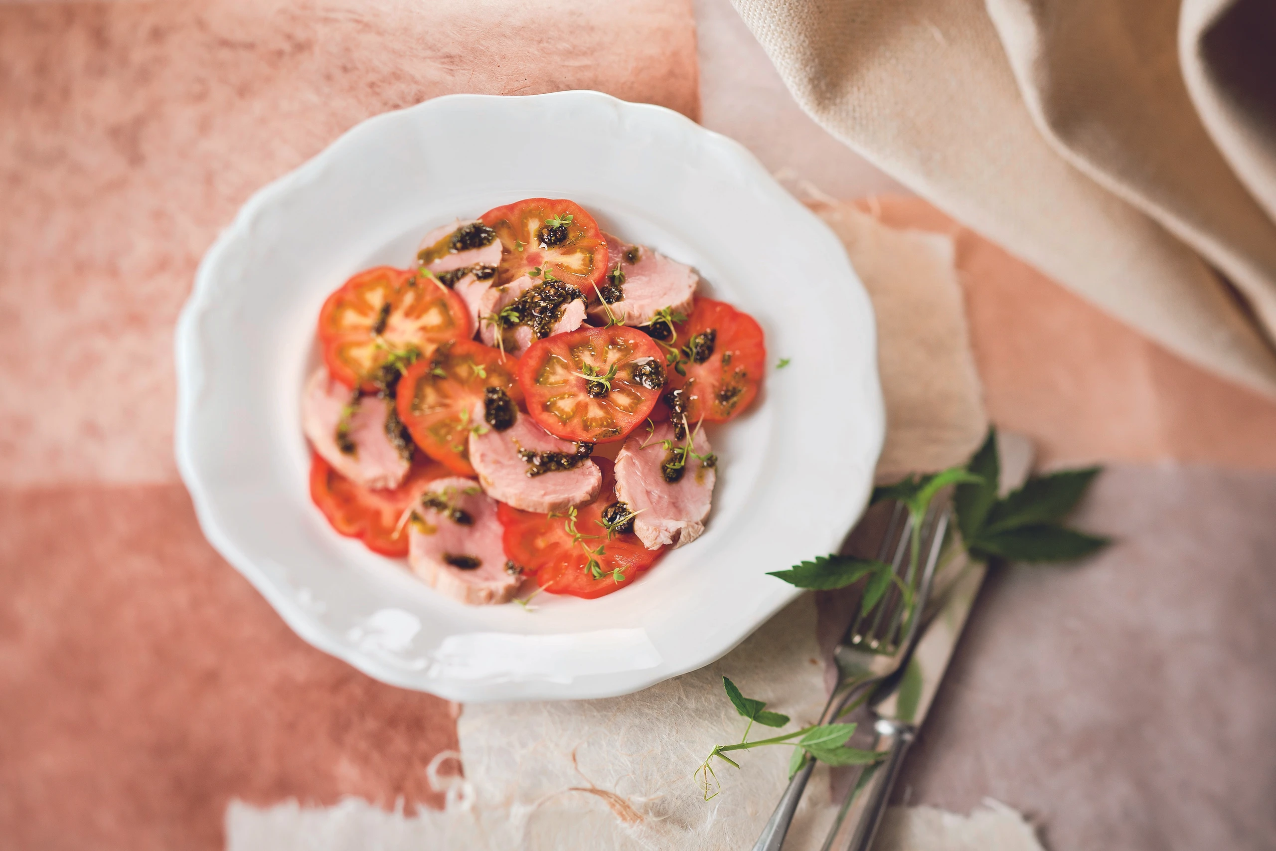 Kalbsfilet mit Hanfpesto