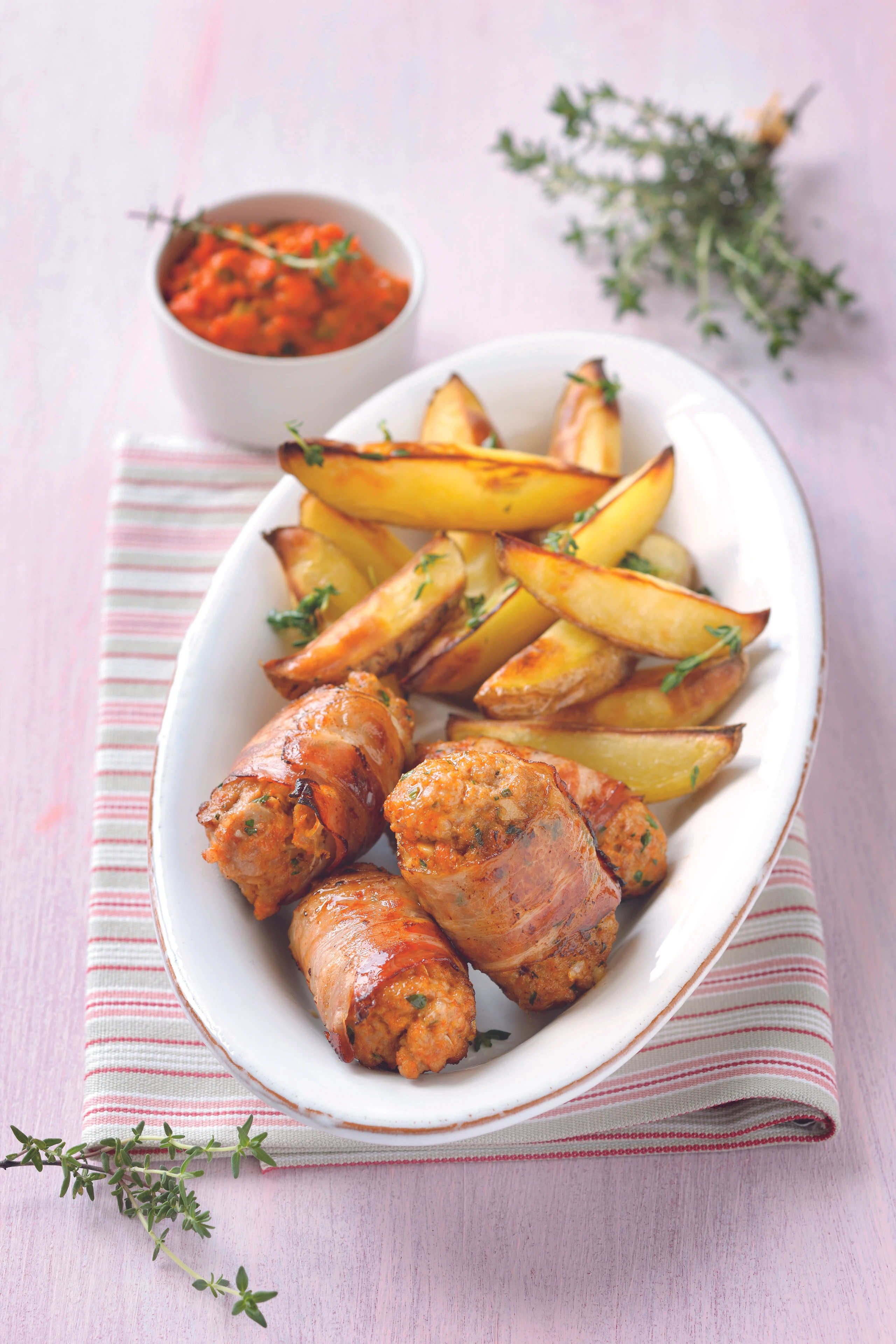 Cevapcici mit Paprikaragout