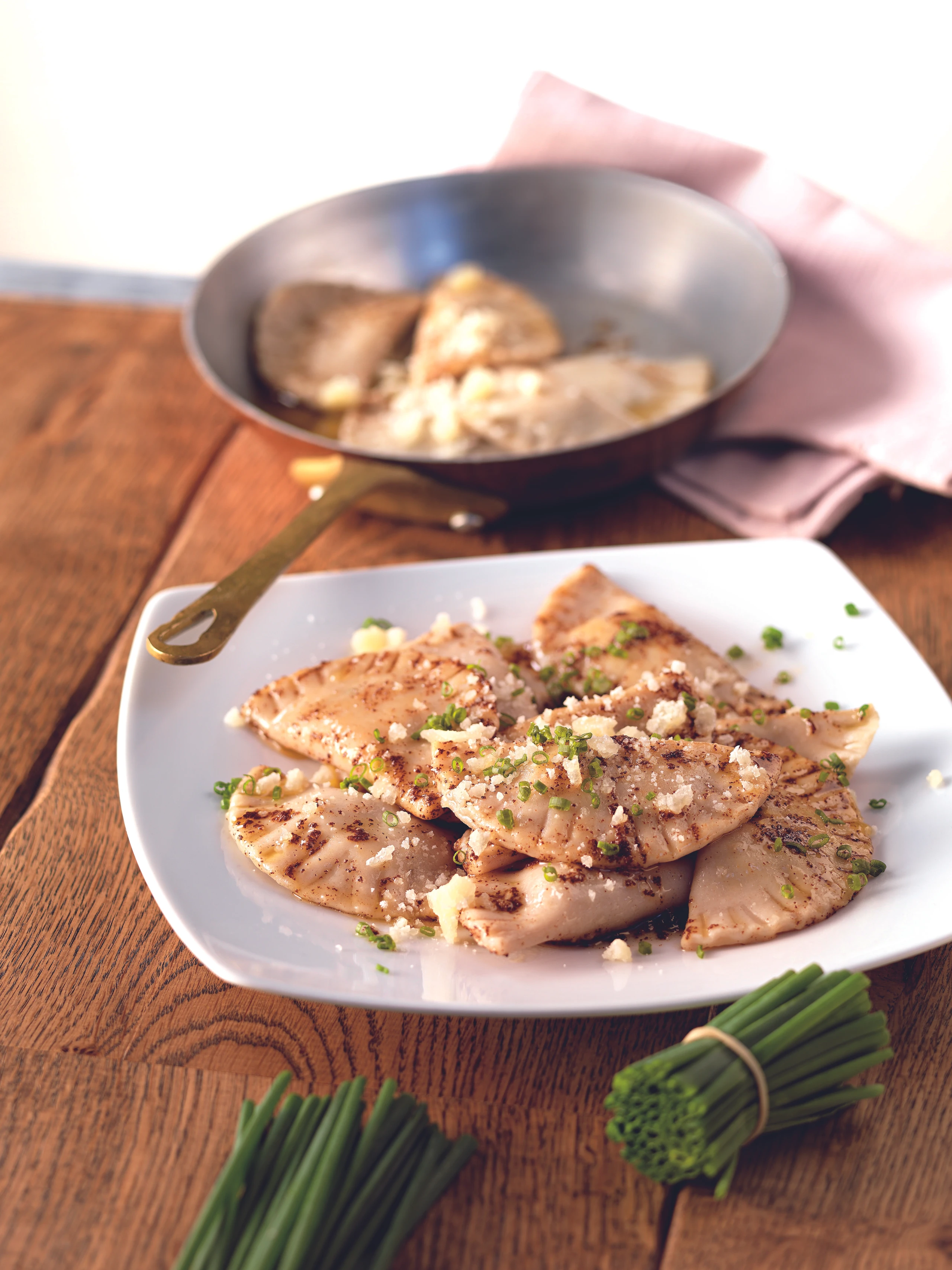 Schlutzkrapfen mit brauner Butter