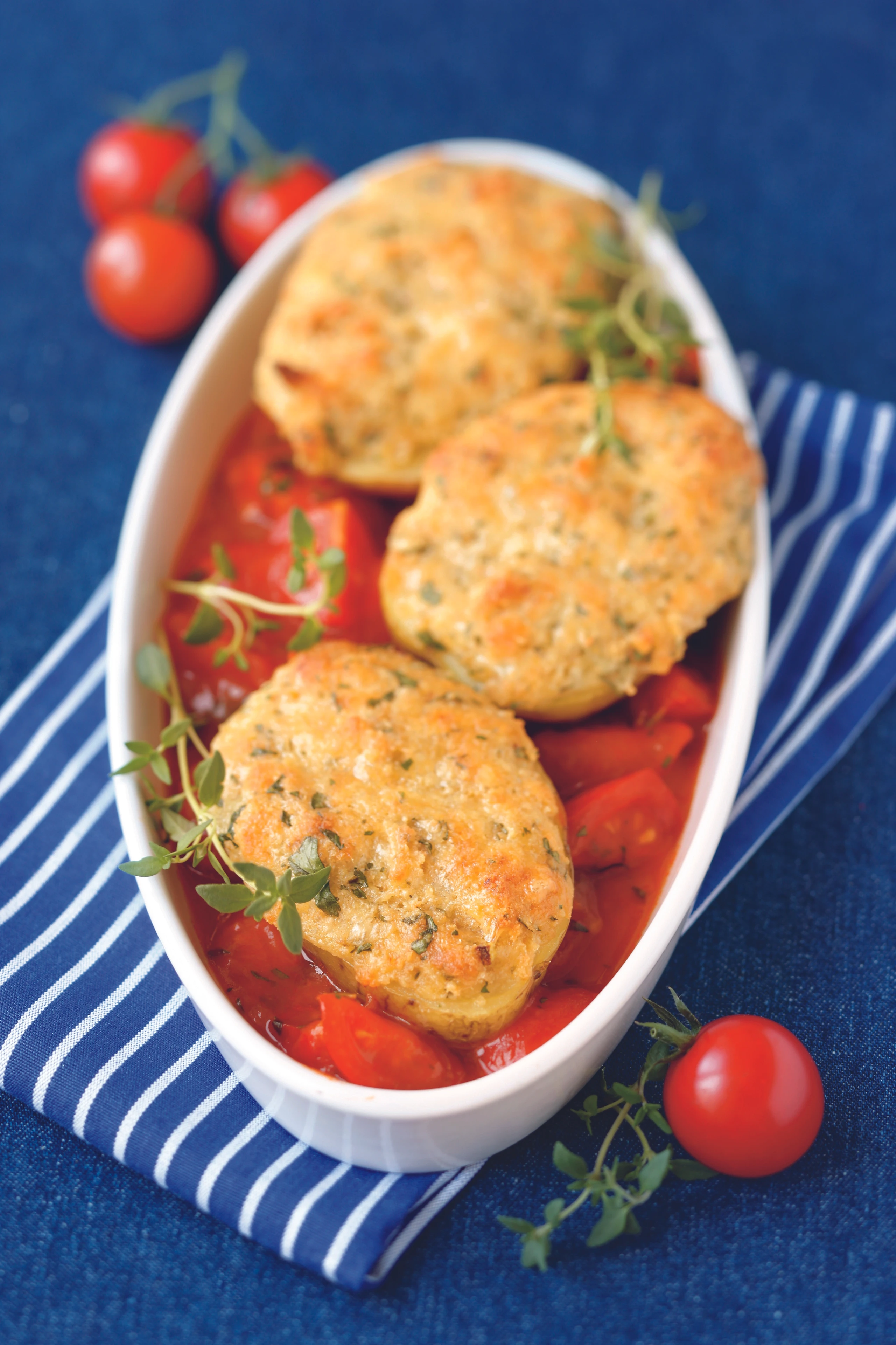 Erdäpfel mit Käsefülle