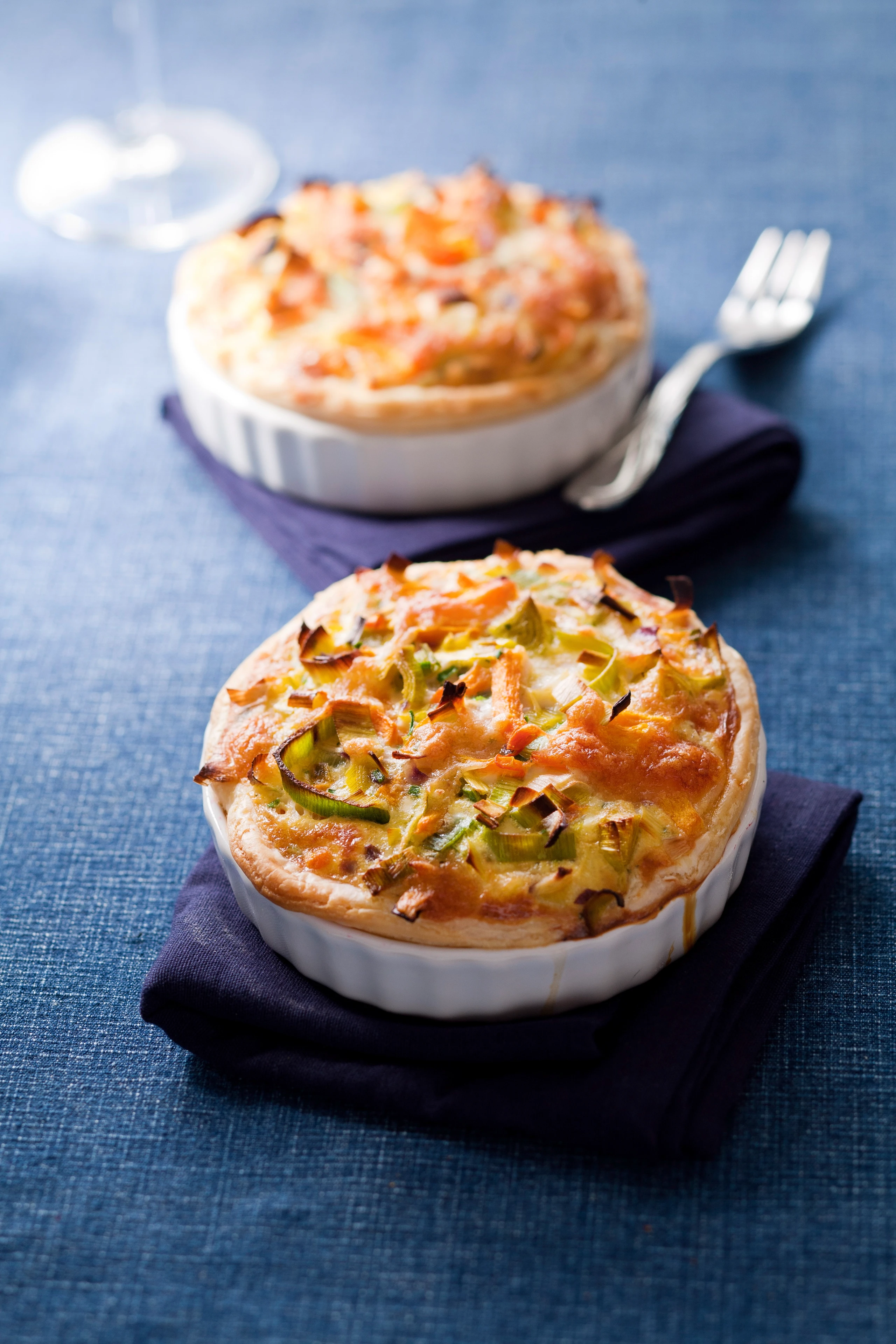 Mini-Quiches mit Kürbis und Lauch