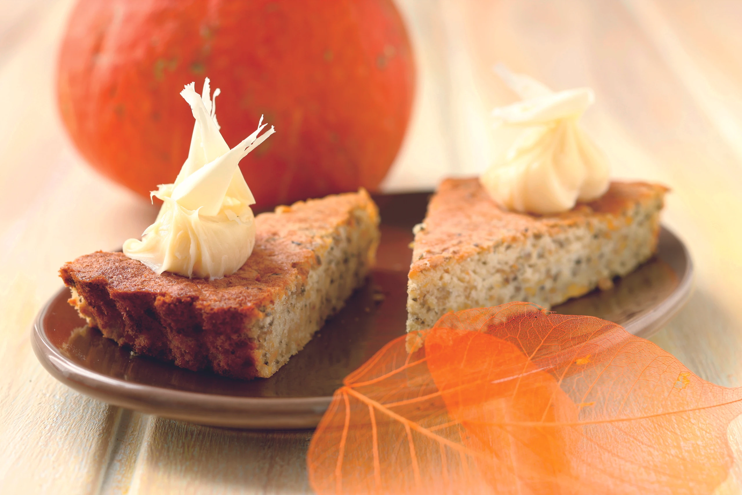 Kürbis-Joghurt-Tarte