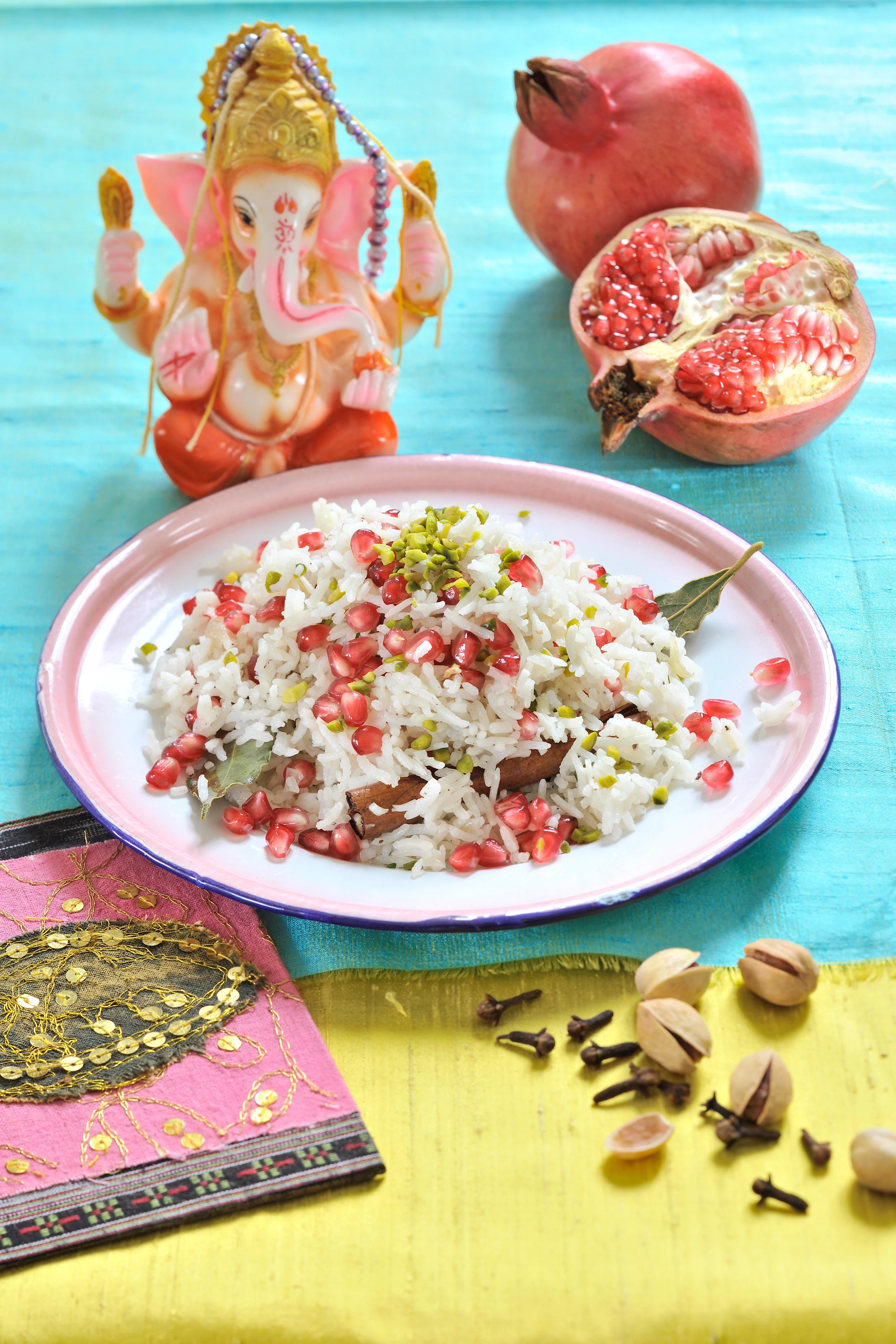 Granatapfel-Pistazien-Pilaw