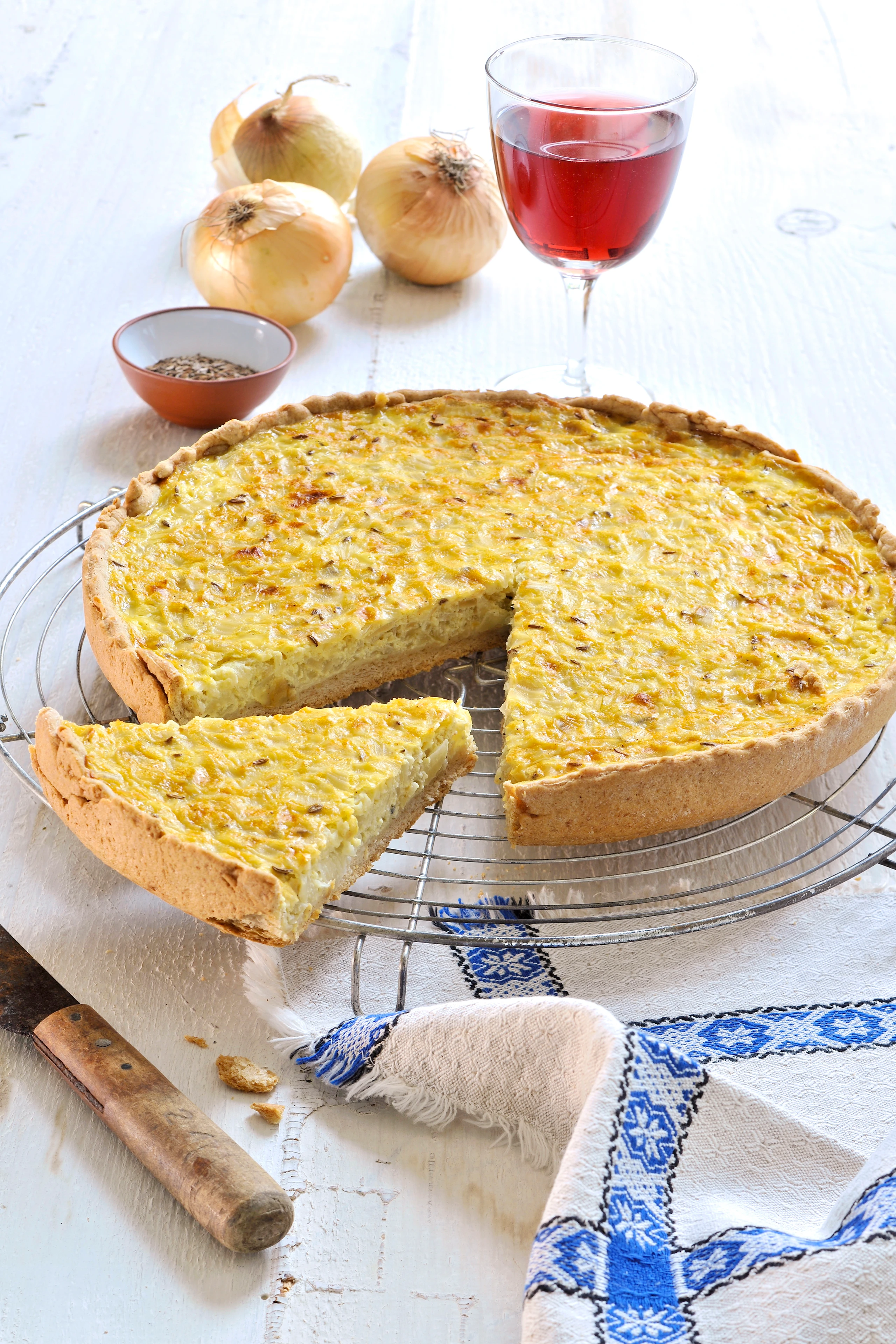 Vegetarischer Zwiebelkuchen