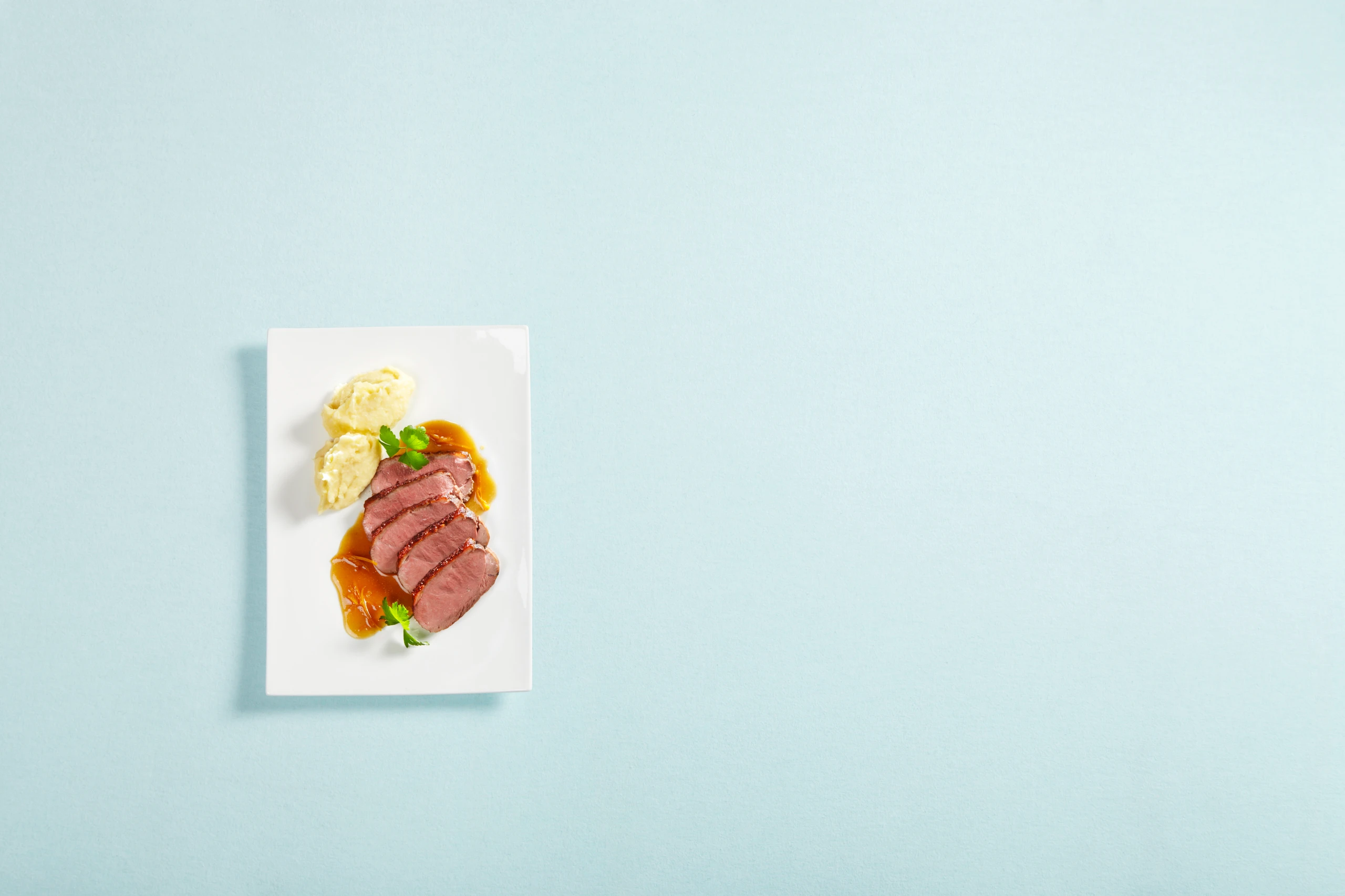 Entenbrust mit Orangensauce