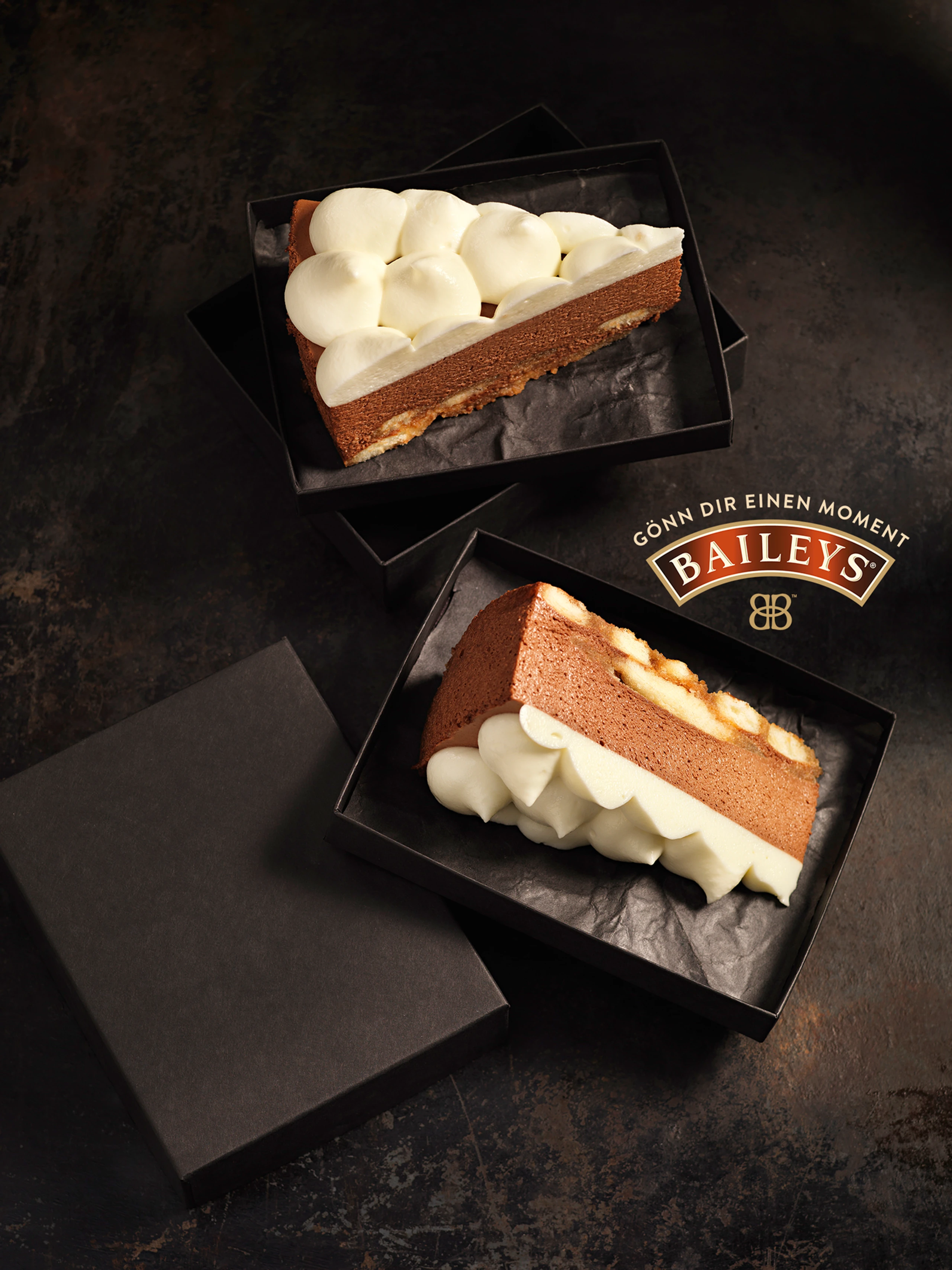 Kaffee-Baileys-Torte mit Biskotten