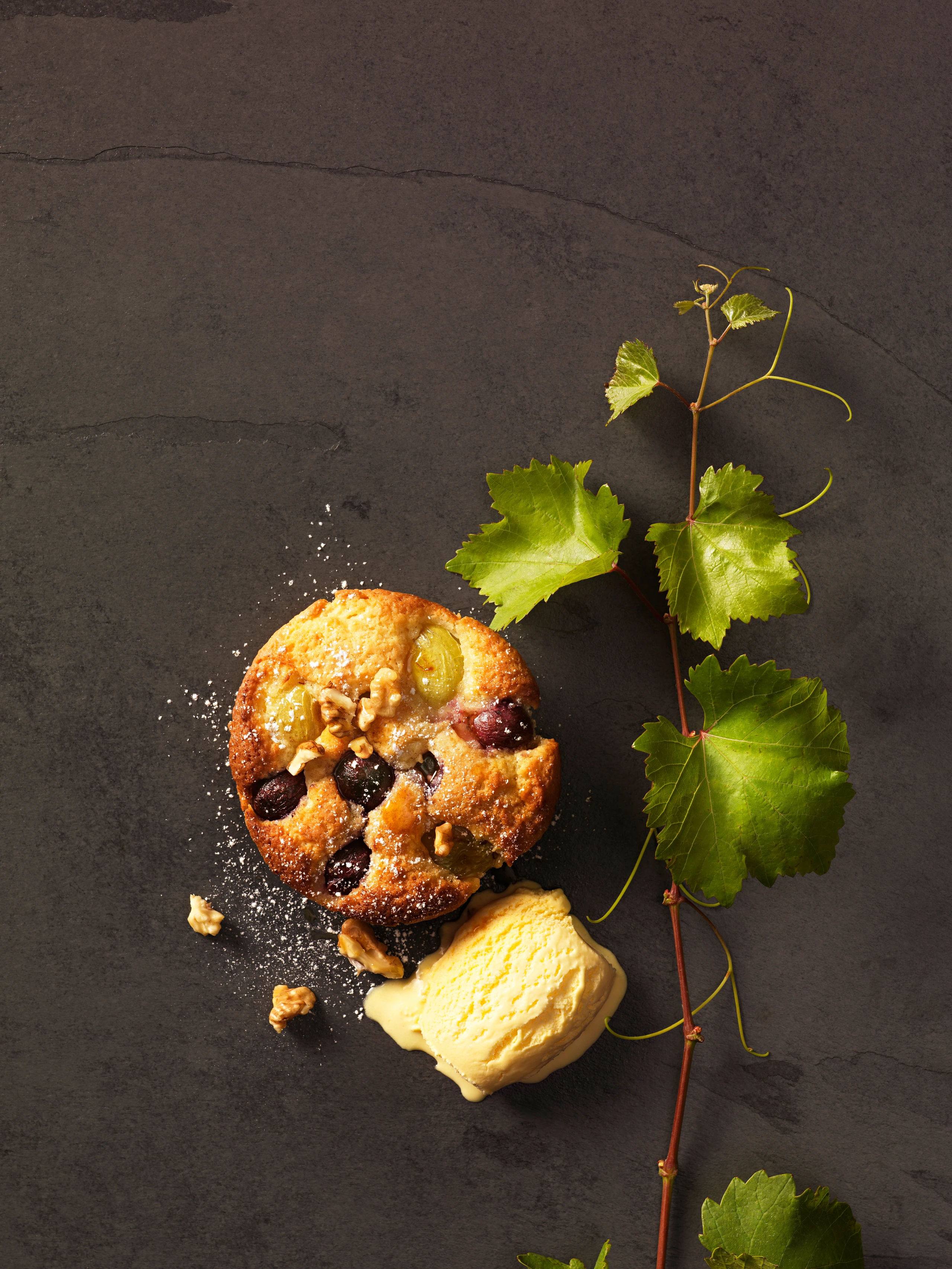 Traubenküchlein mit Honignüssen