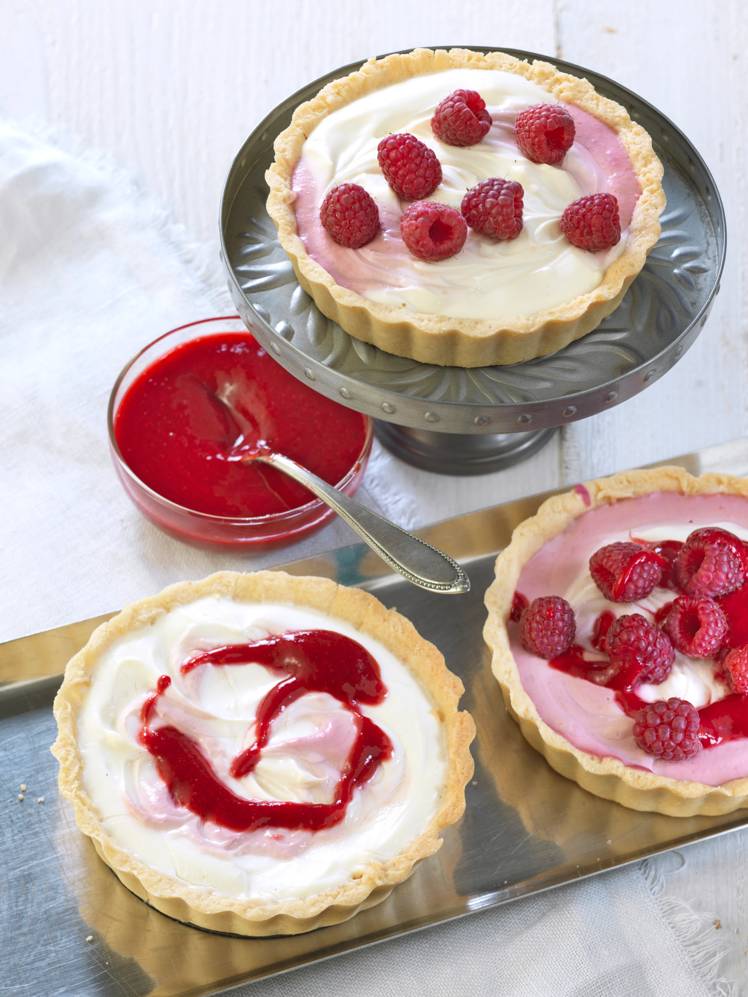 Topfen-Himbeer-Tartelettes