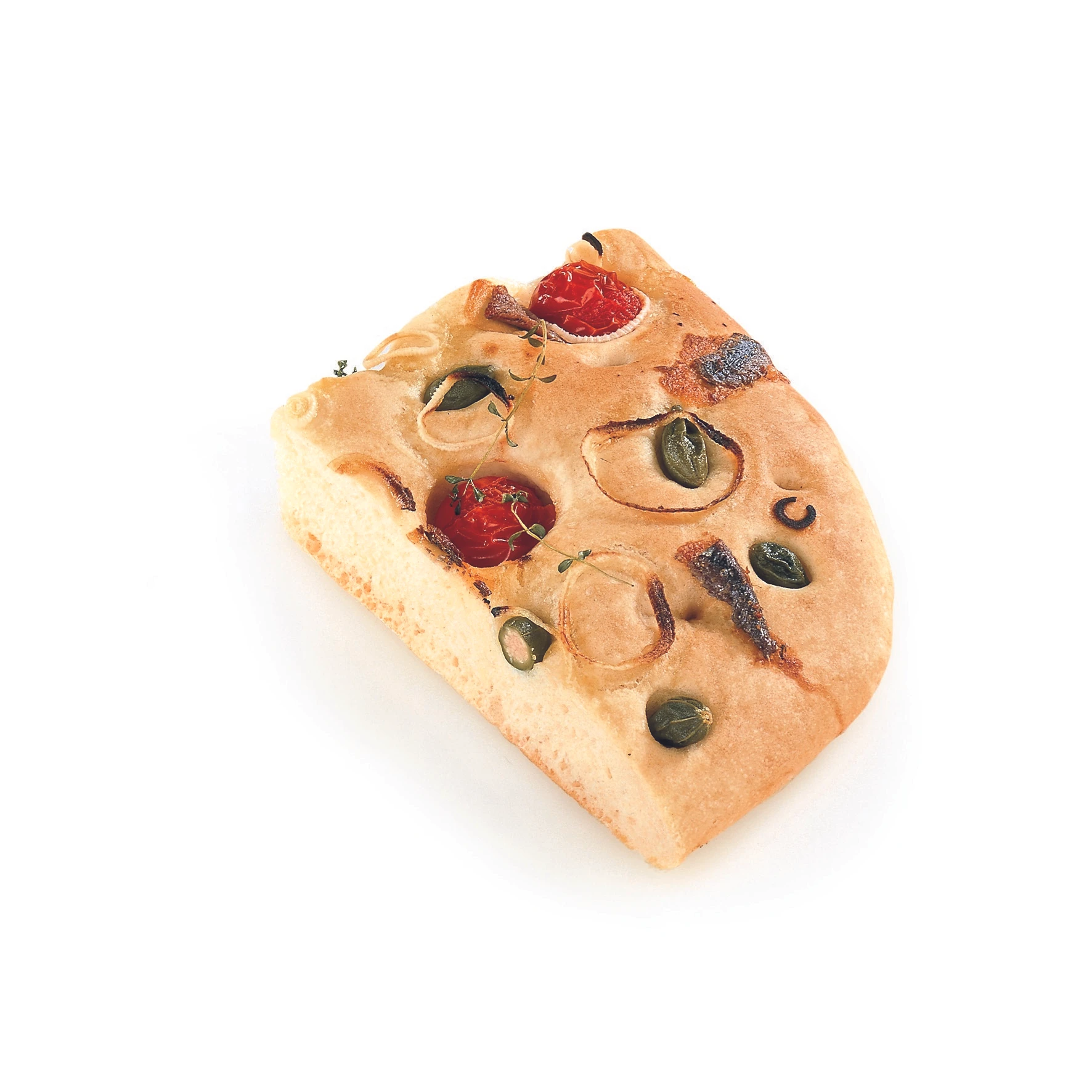 Focaccia mit Sardellen und Kapernbeeren