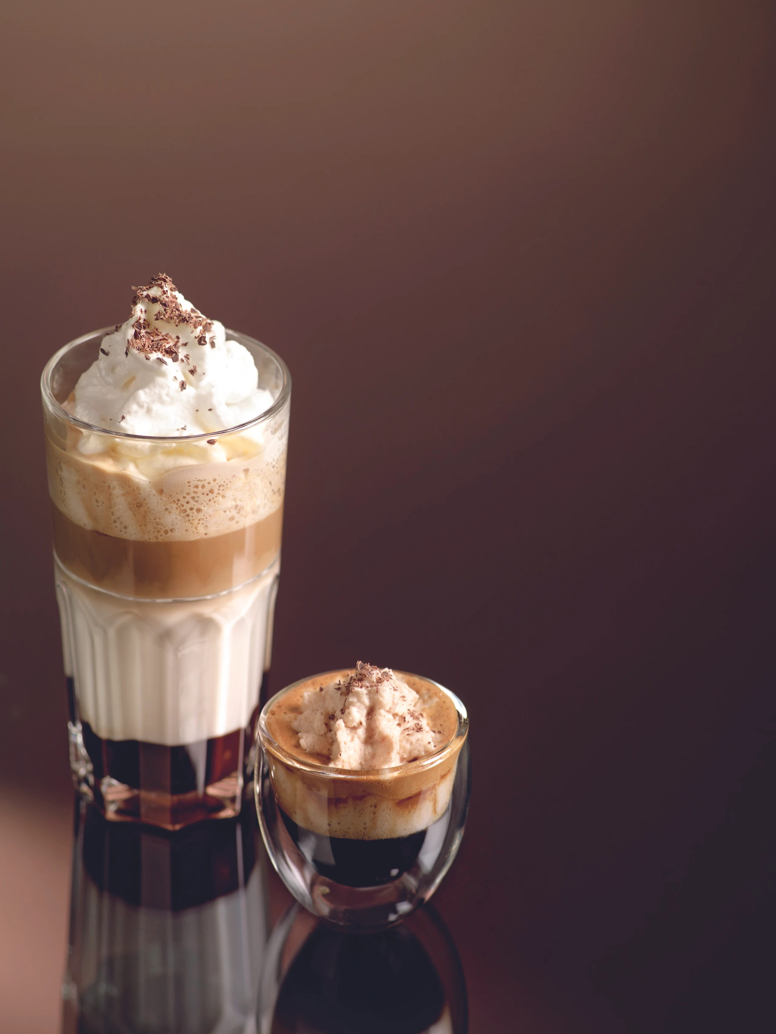 Chestnut-Cinnamon topped with an Espresso