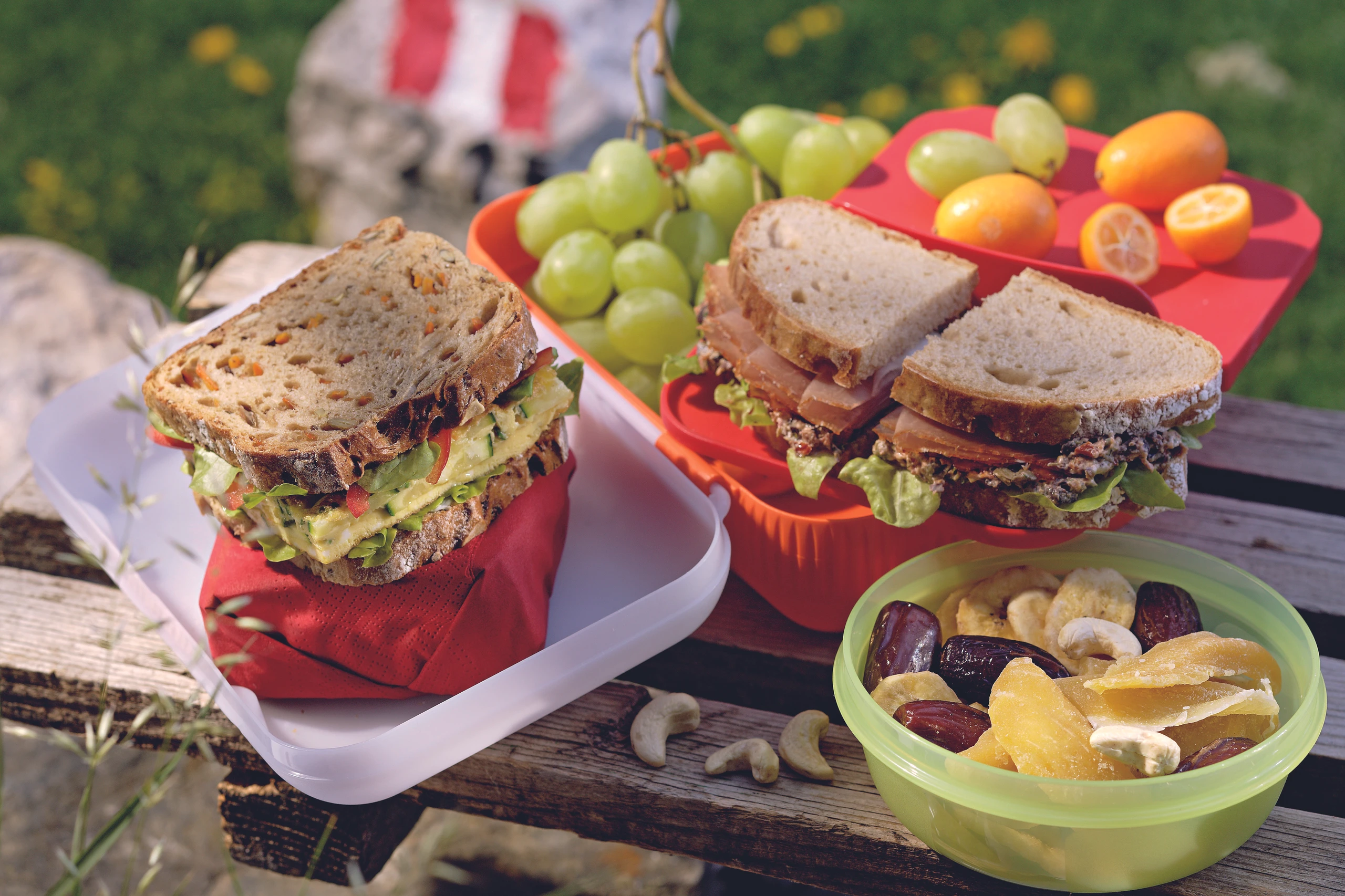 Schinkenbrot mit Olivencreme