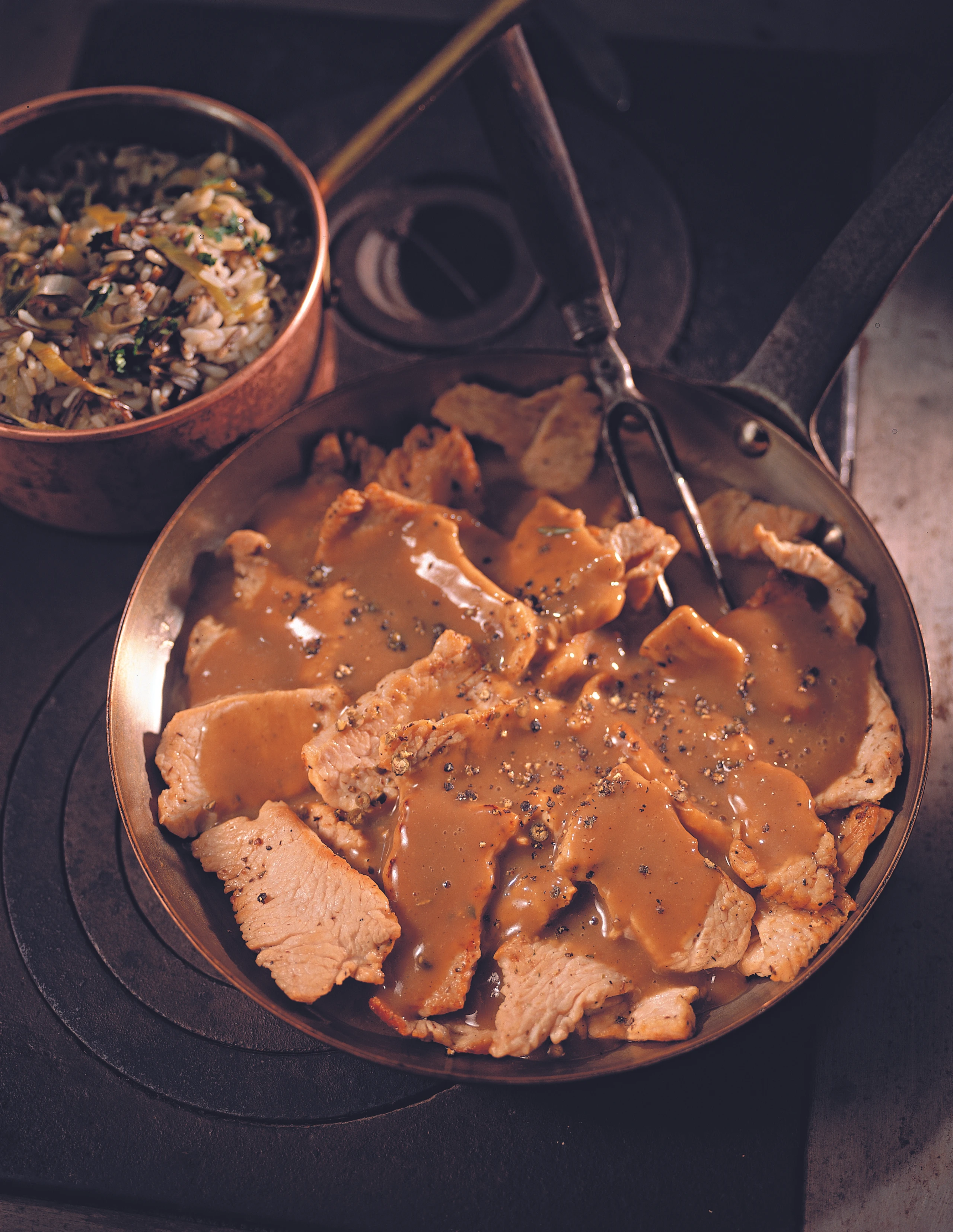Putengeschnetzeltes mit Pfefferrahmsauce
