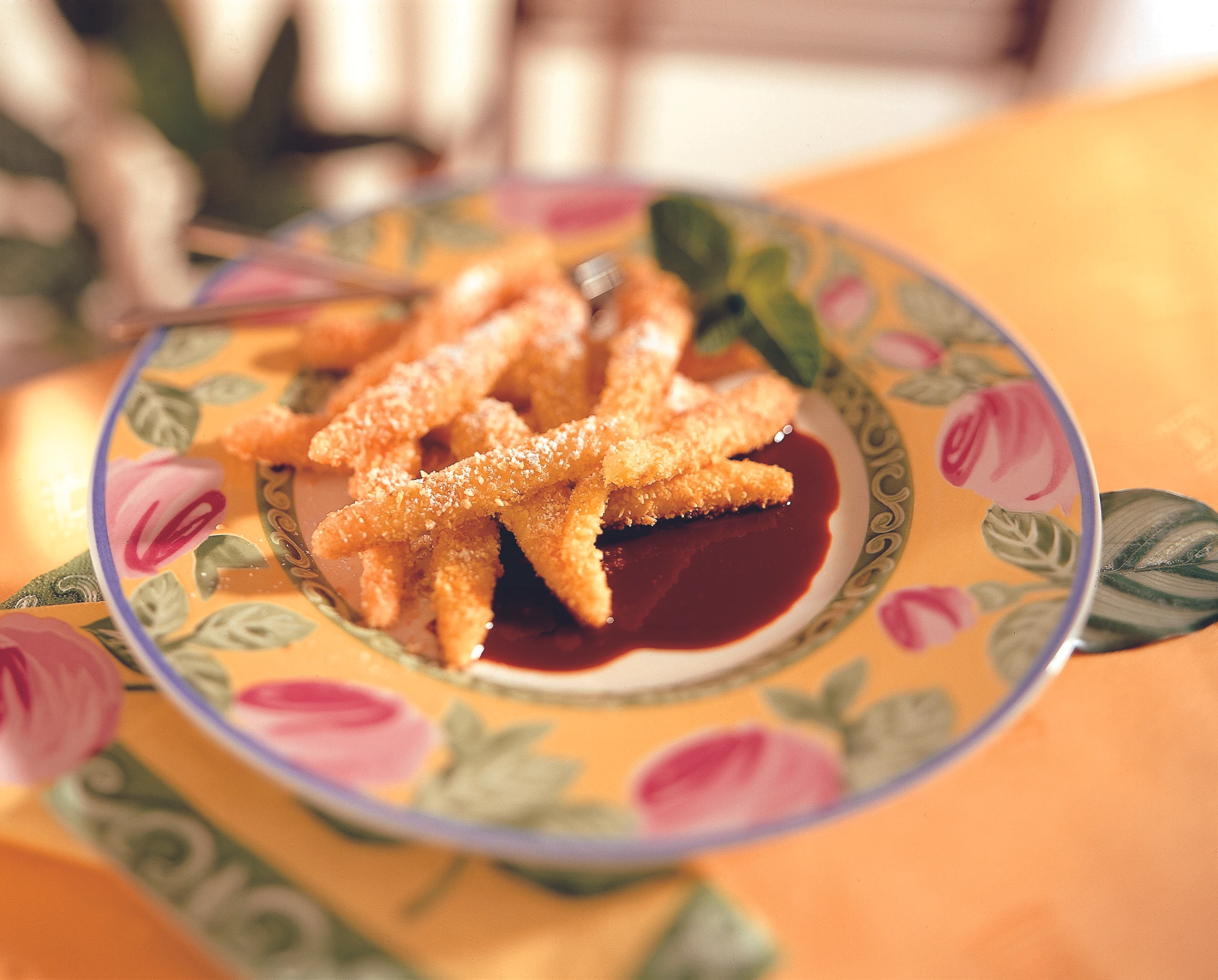 Mandelnudeln mit Nougatsauce