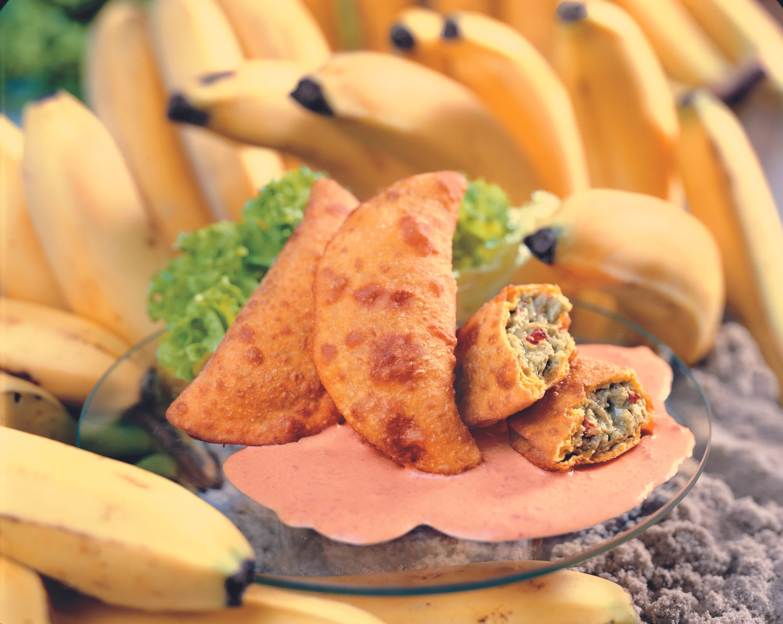 Currytascherl mit Bananen-Avocadofülle