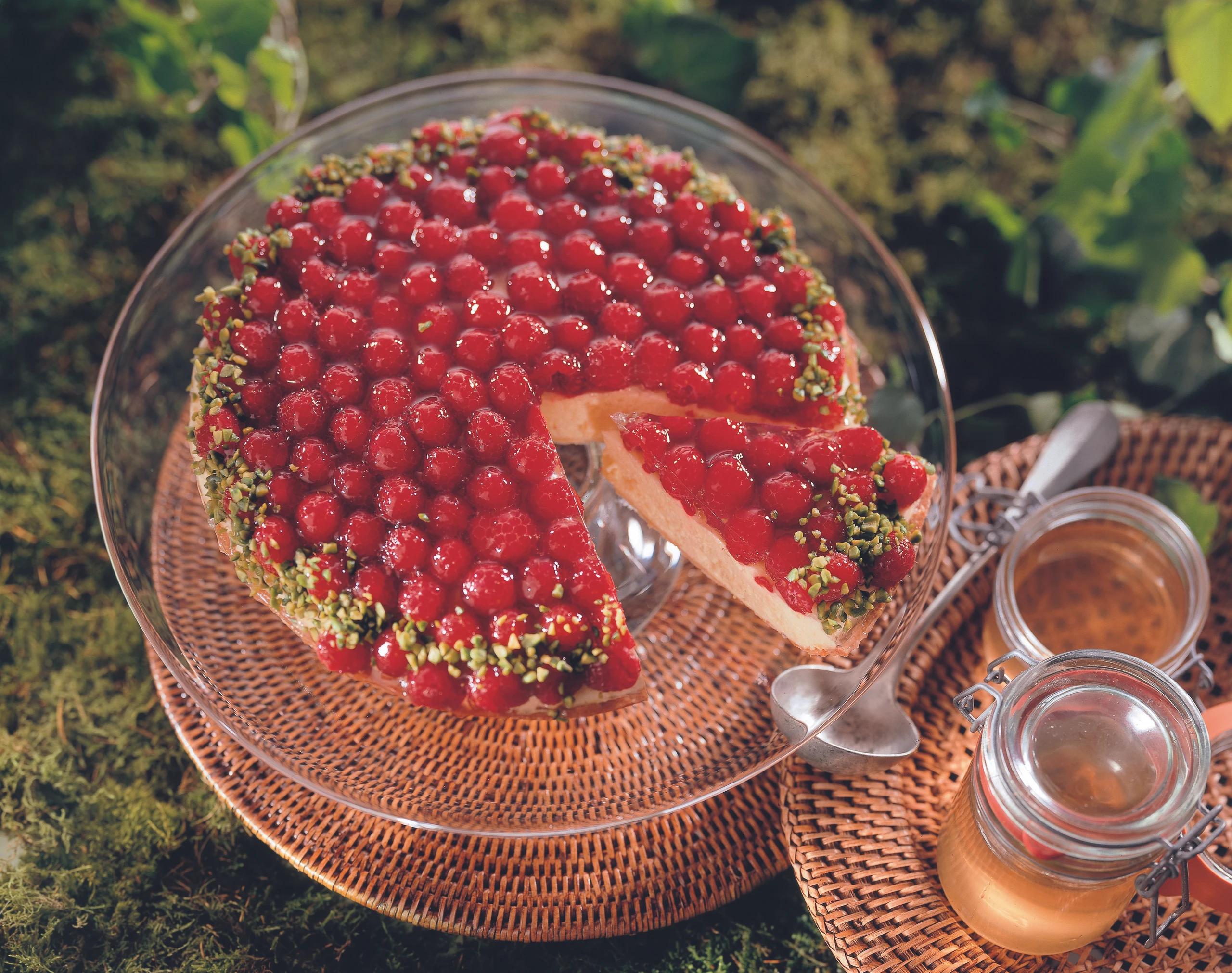 Holunderblüten-Himbeer-Tarte