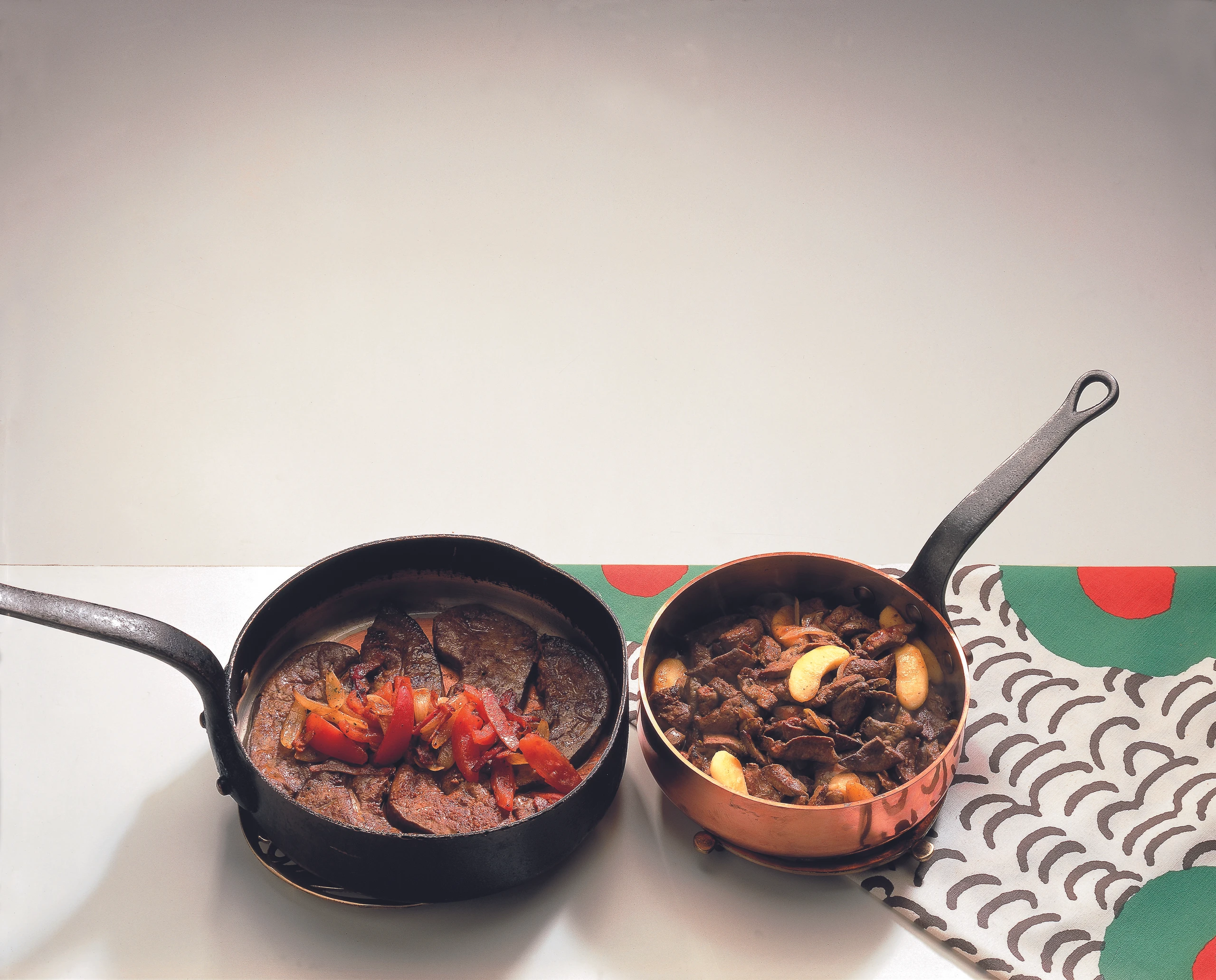 Leber mit Äpfeln und Calcados