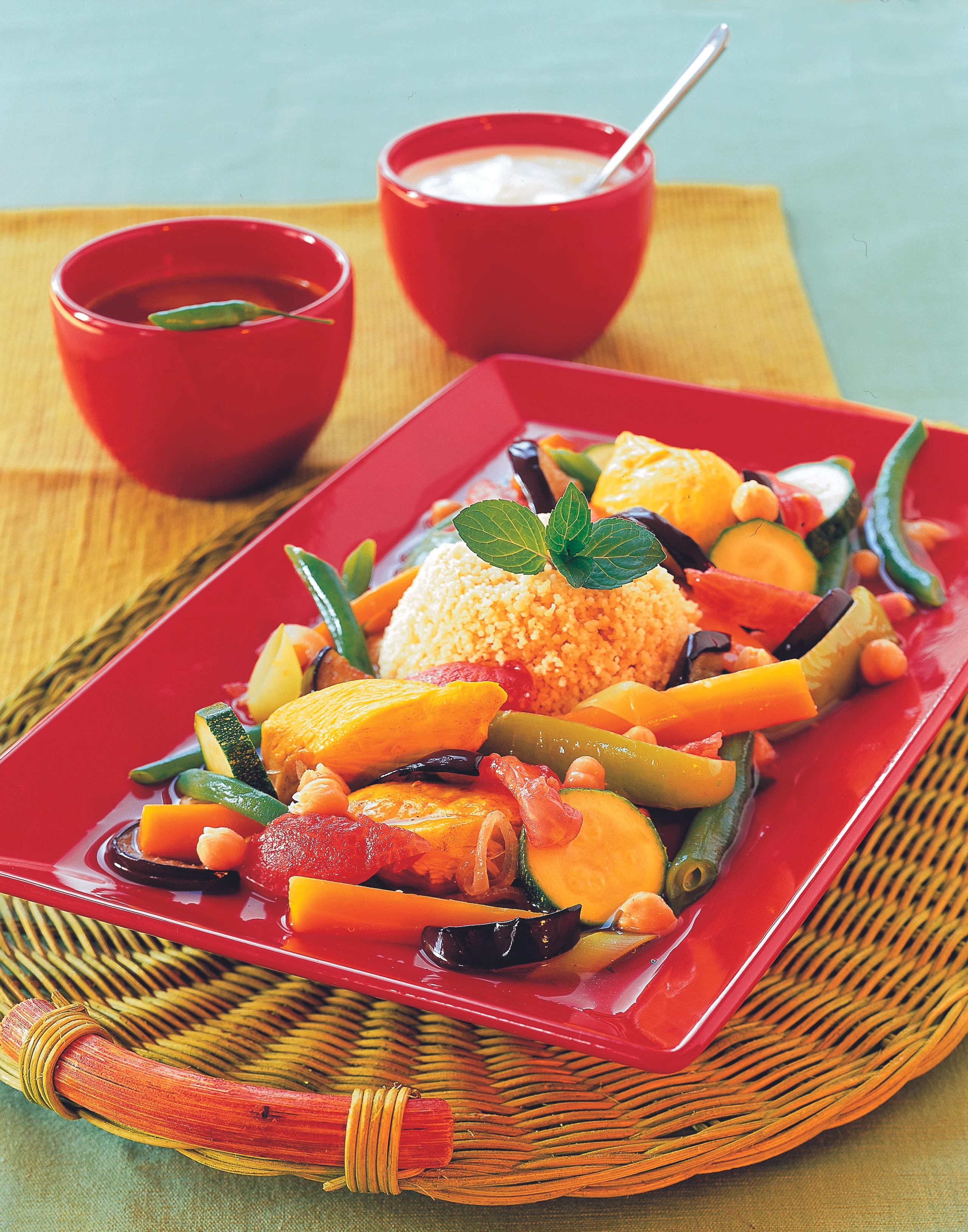 Hühner-Gemüse-Topf mit Couscous