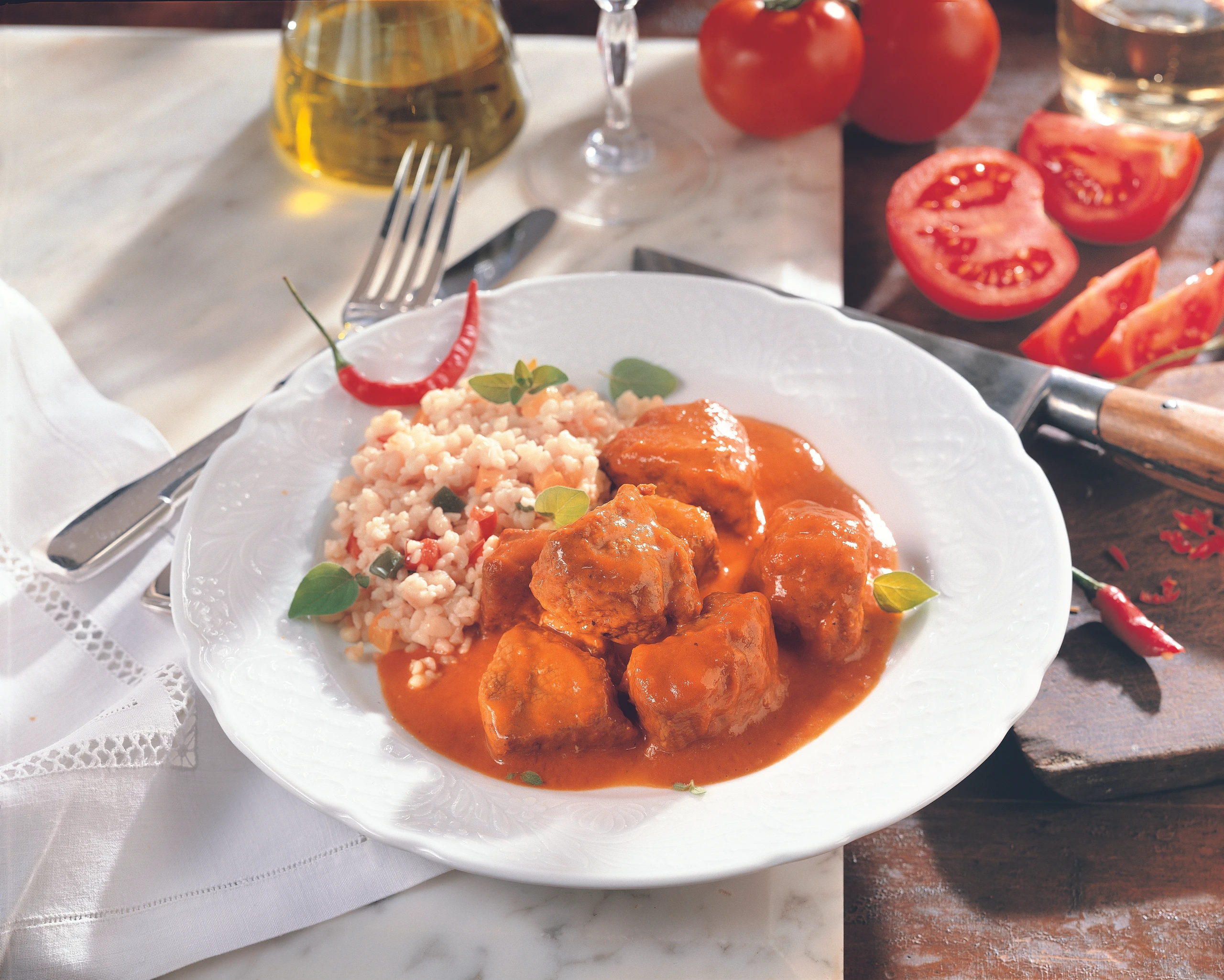 Rindsragout mit Paradeisern