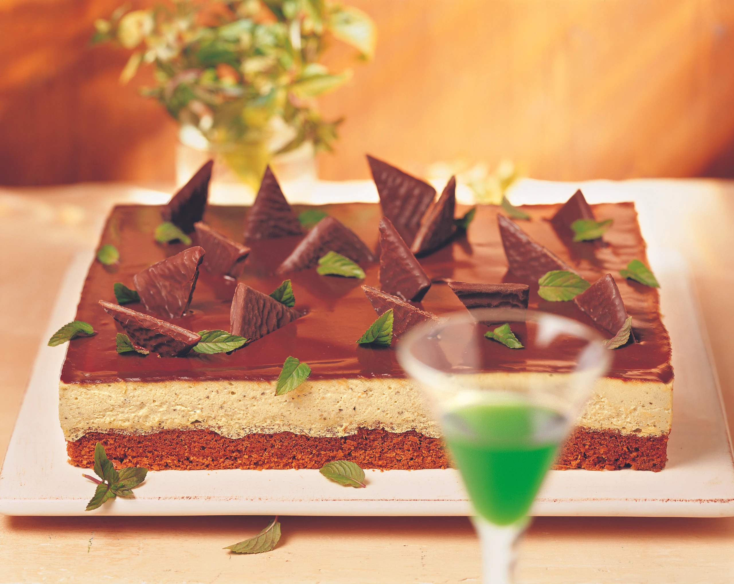 Schokolade-Minze-Torte After Eight