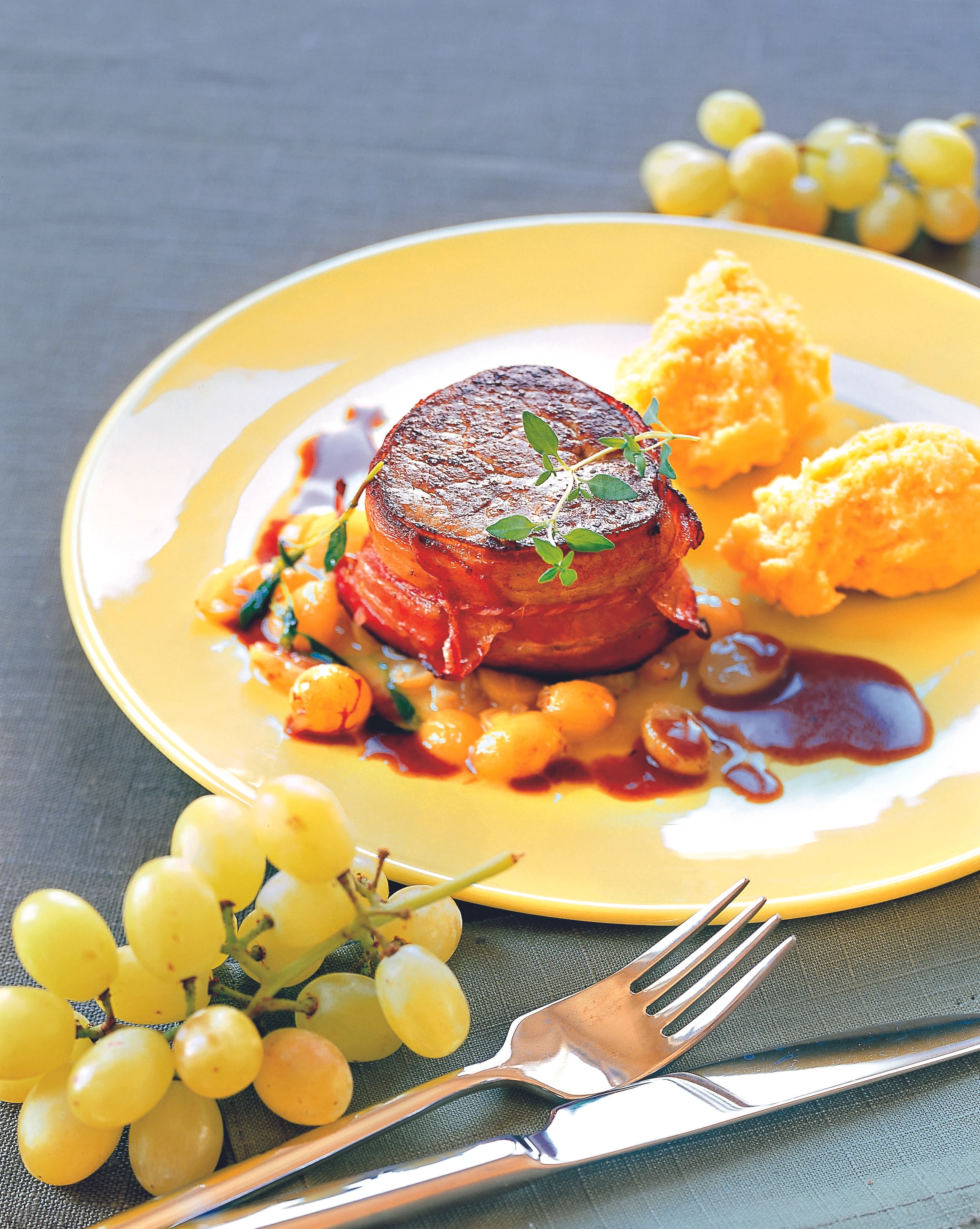 Steak mit Polenta