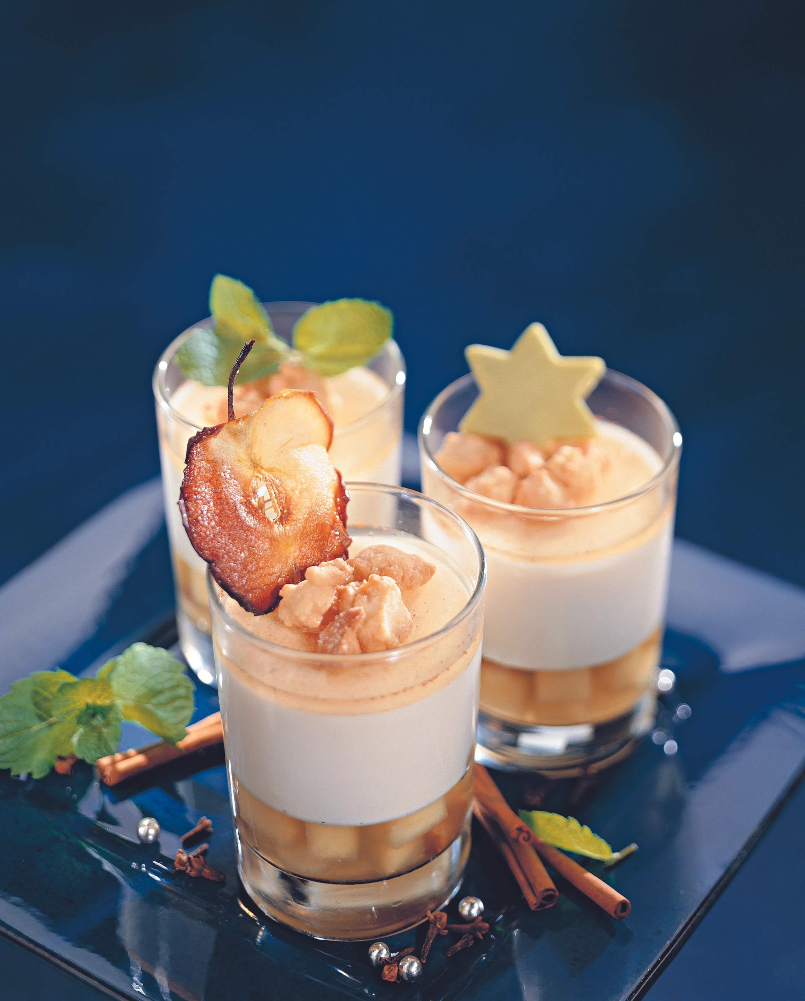 Glühwein-Apfeldessert