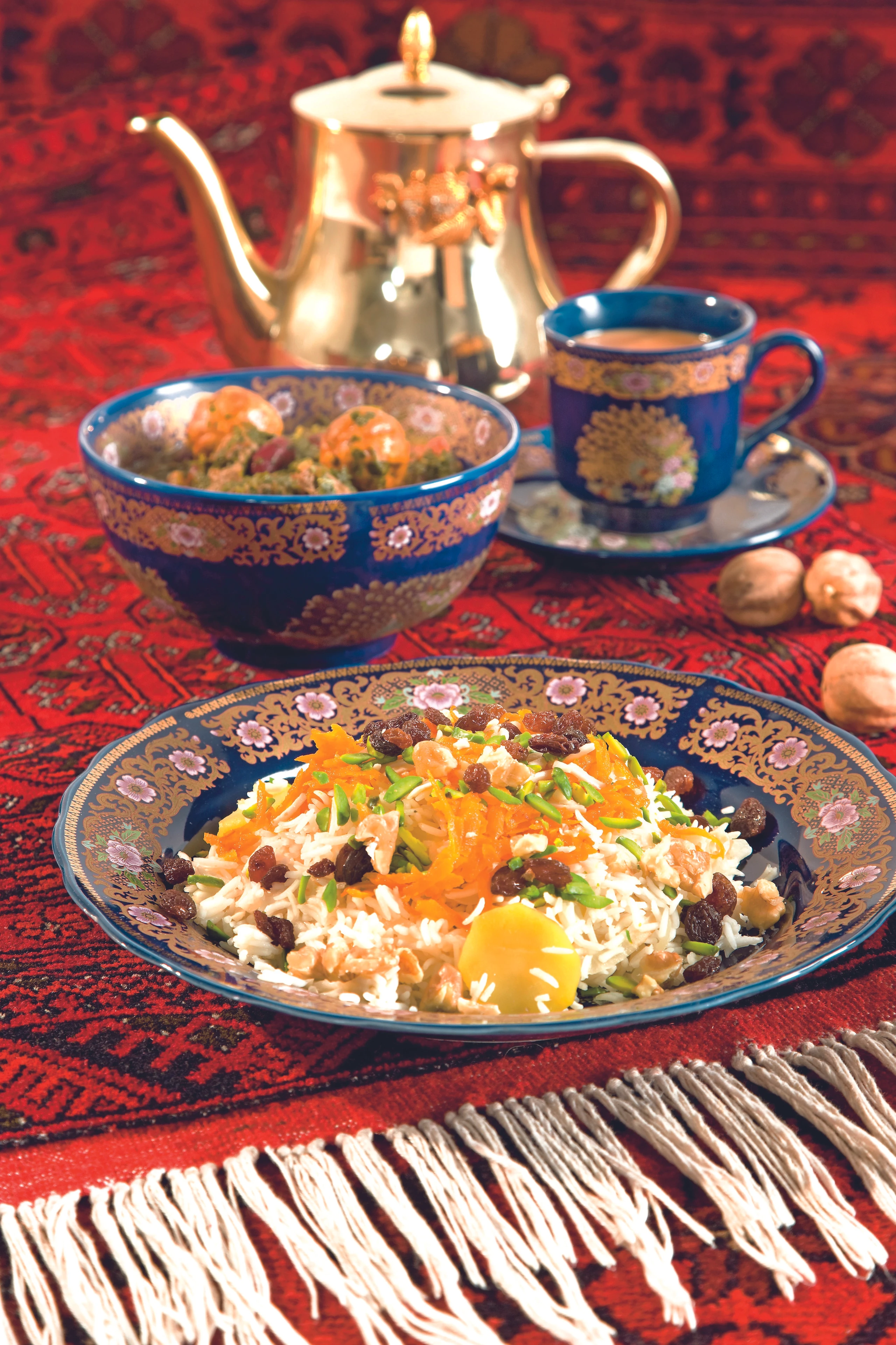 Rindfleisch-Eintopf mit Zitronen-Ghorme-Sabzi