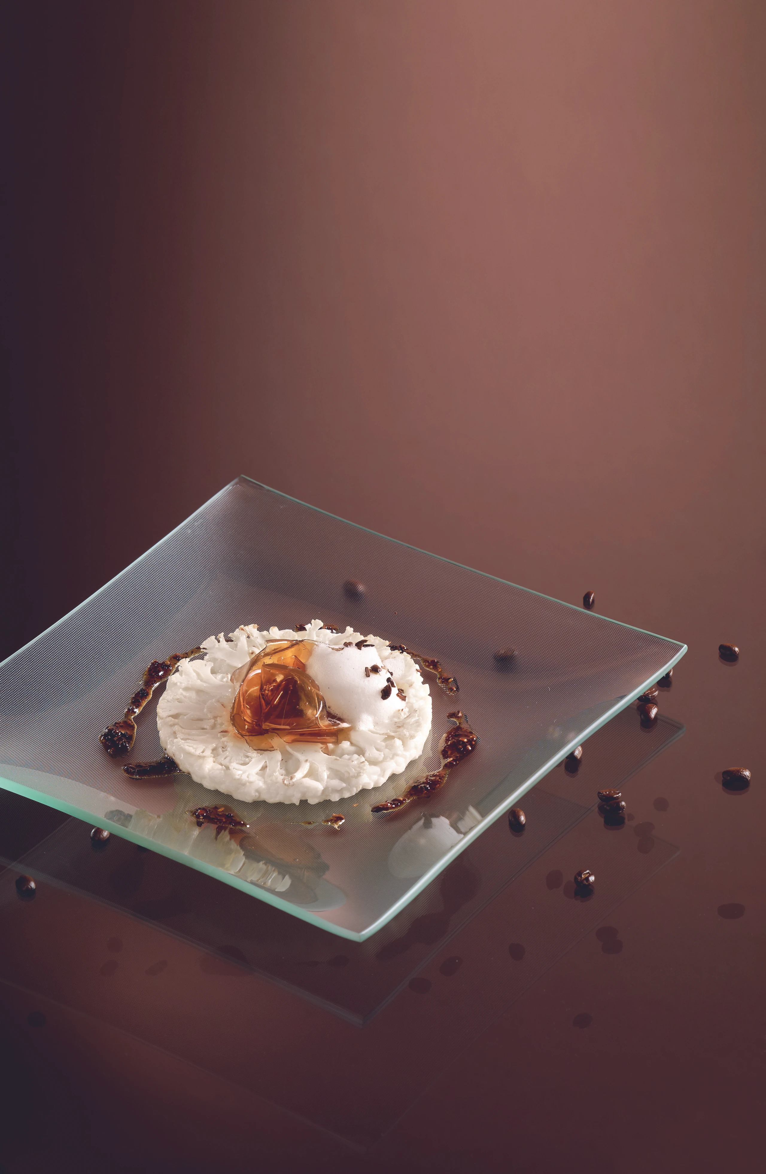 Karfiolrisotto mit Kaffeegelee