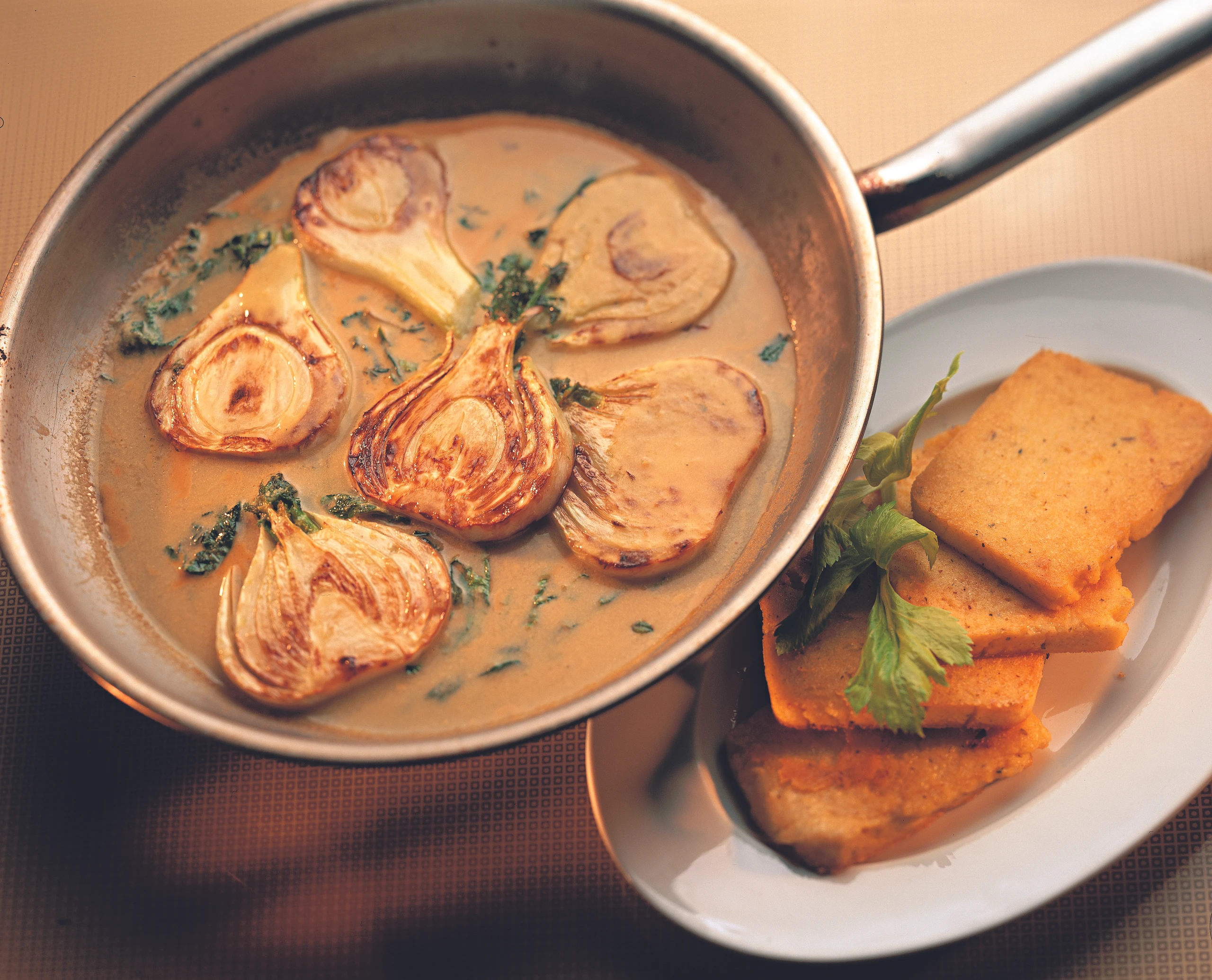 Gebratener Fenchel mit Senfsauce