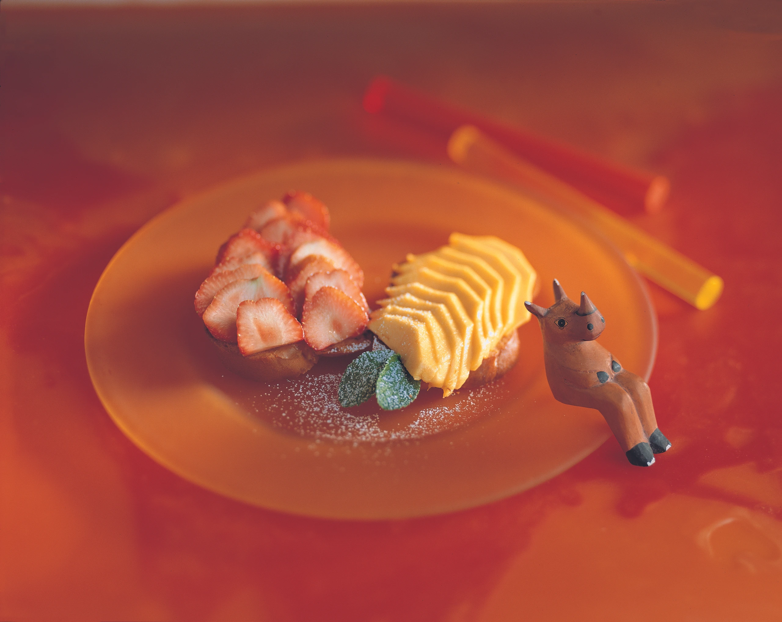 Striezel-Toasts mit Früchten