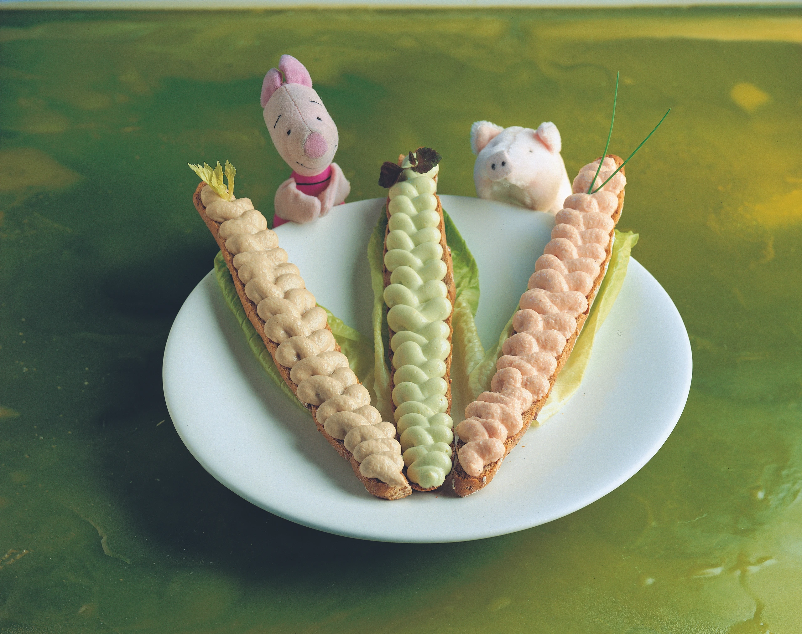 Thunfisch-, Avocado- und Schinken-Aufstrich