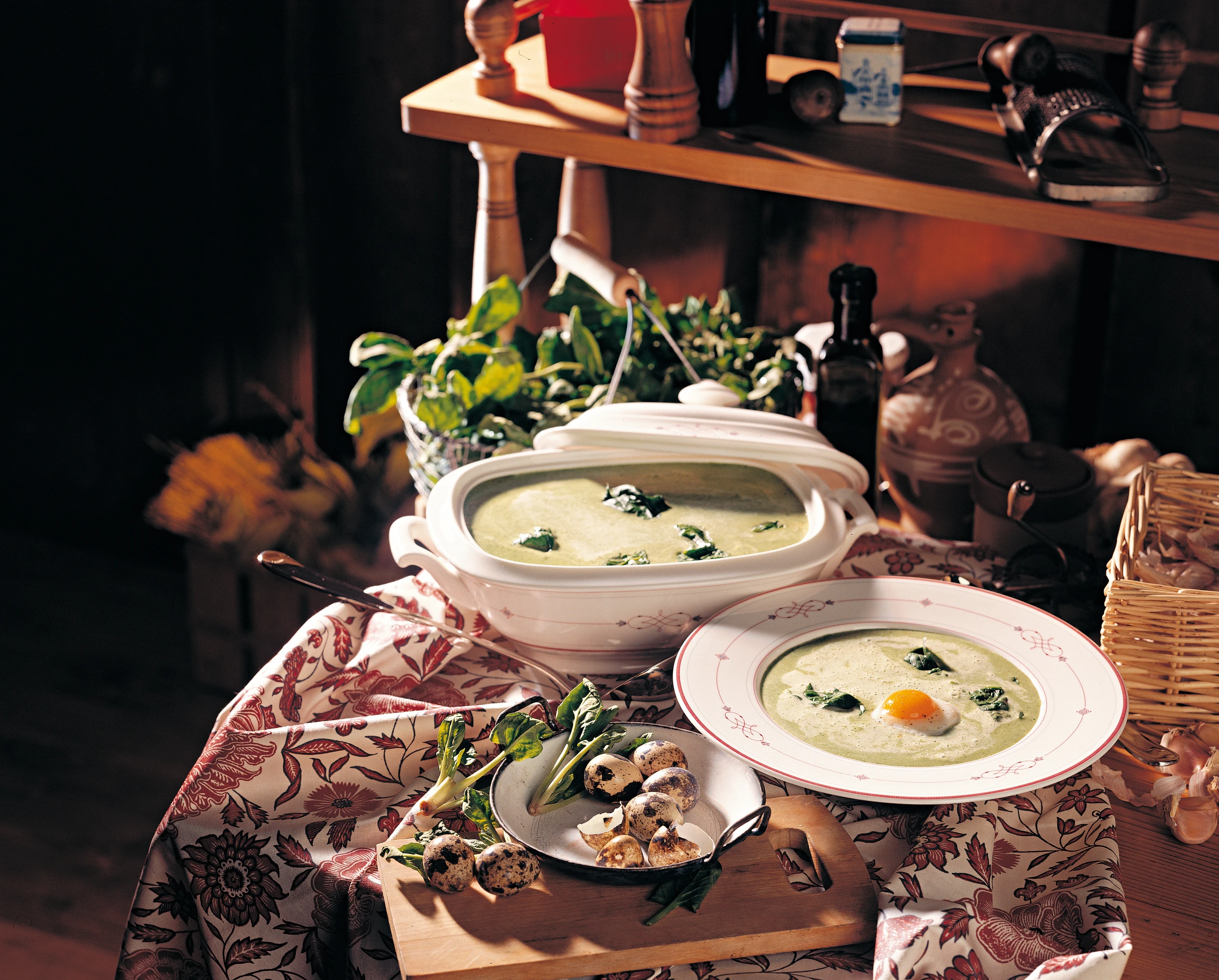 Spinat-Cremesuppe