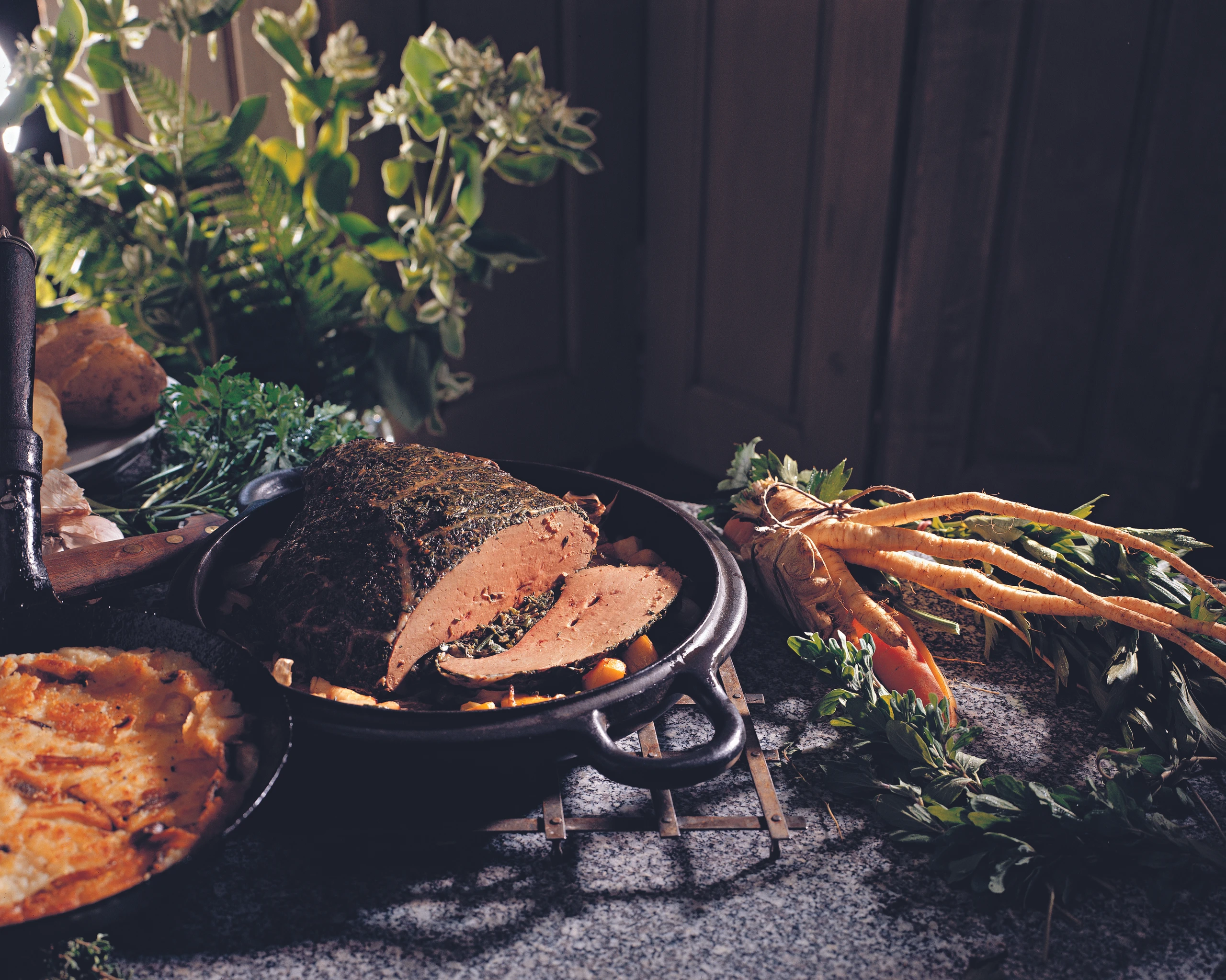 Gebratene Leber mit Kräutern