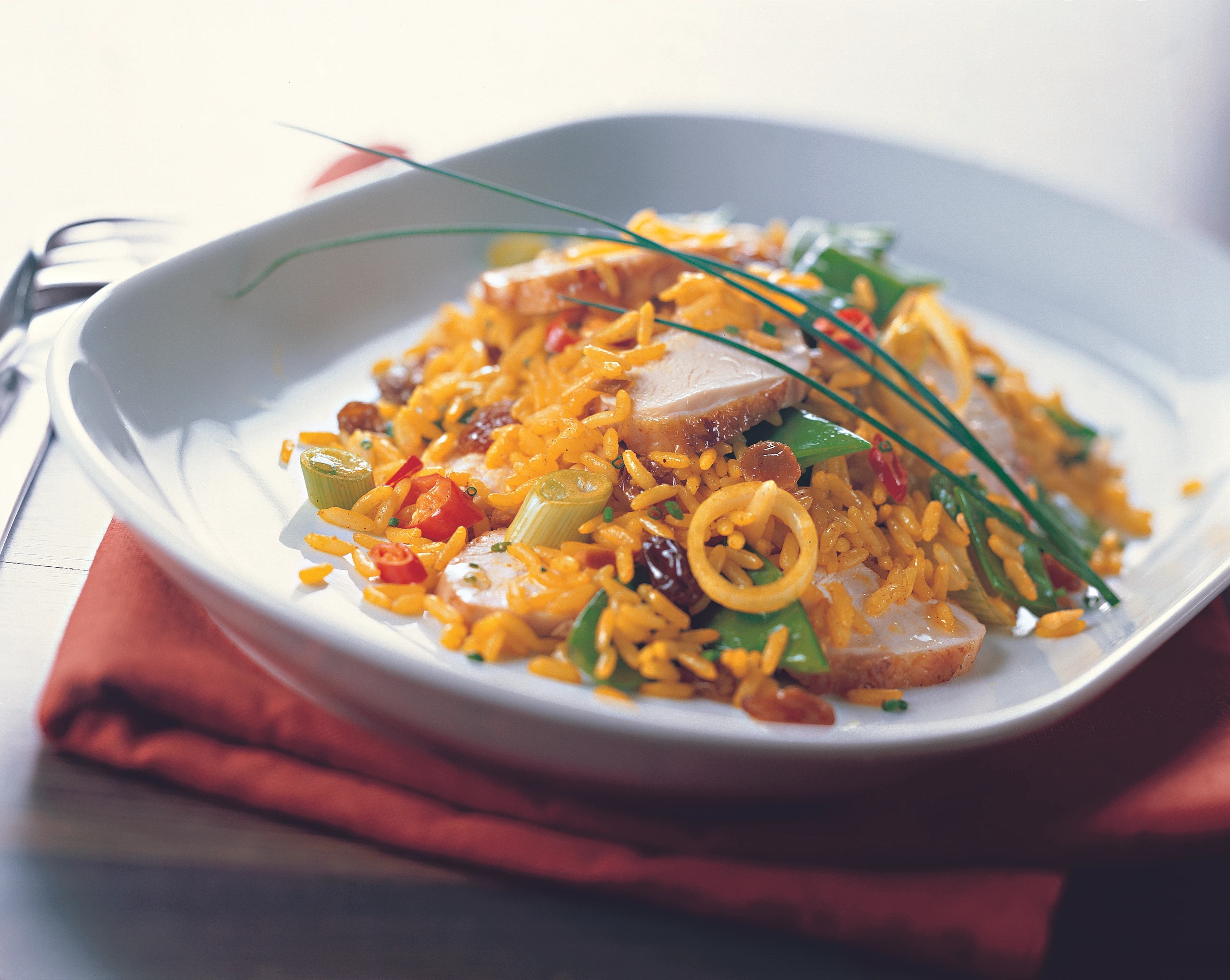 Hühner-Curryreis
