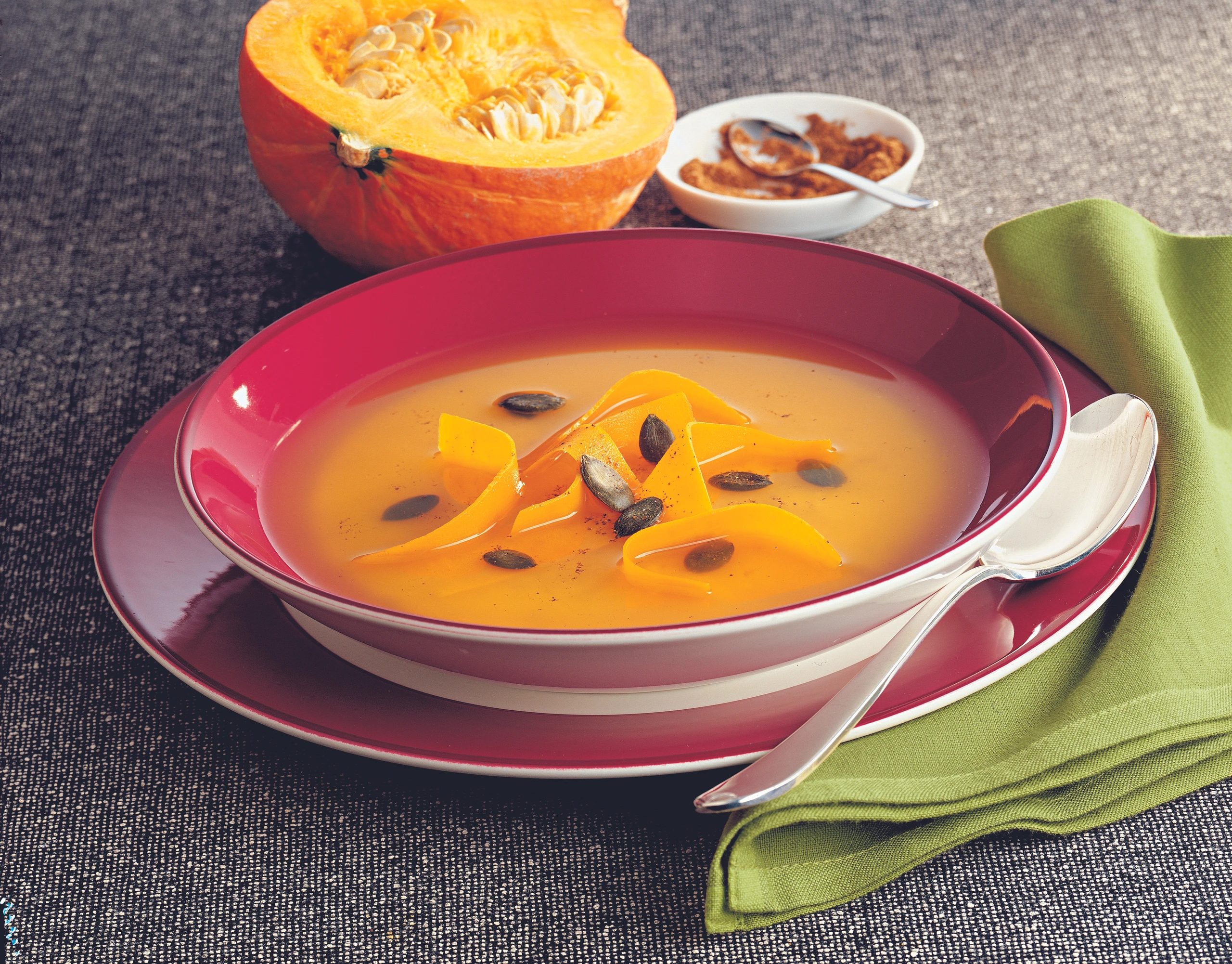 Kürbissuppe mit Safran