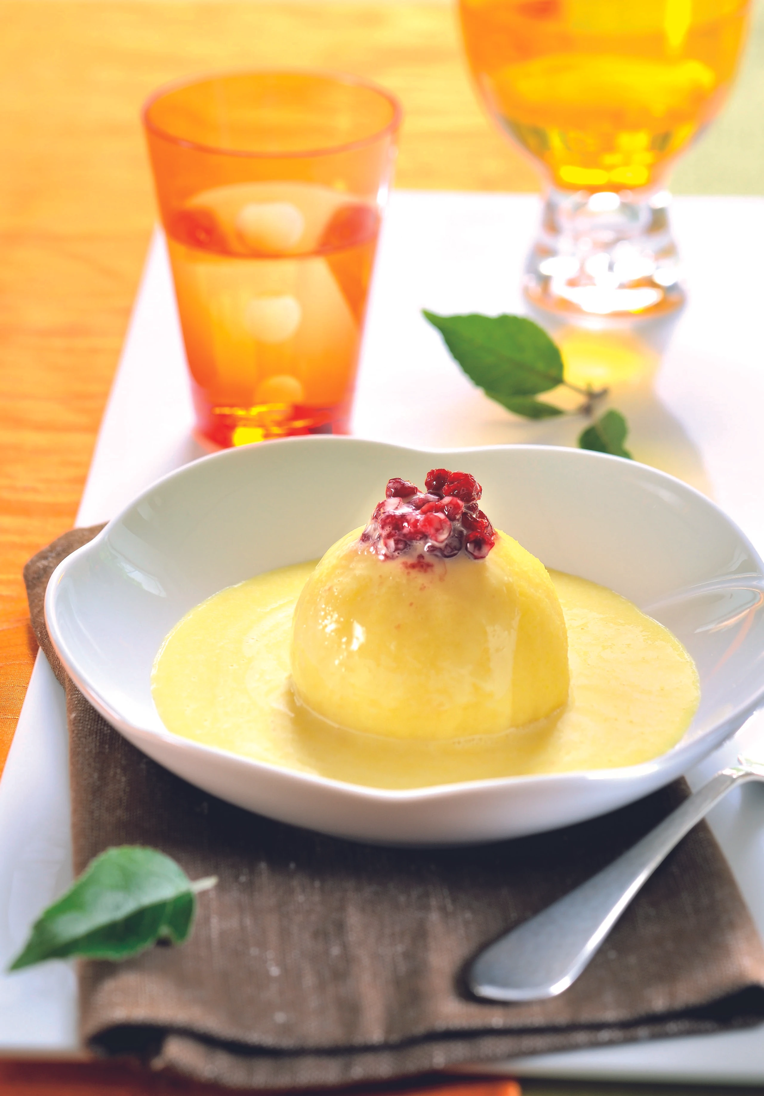 Pochierter Vanille-Apfel