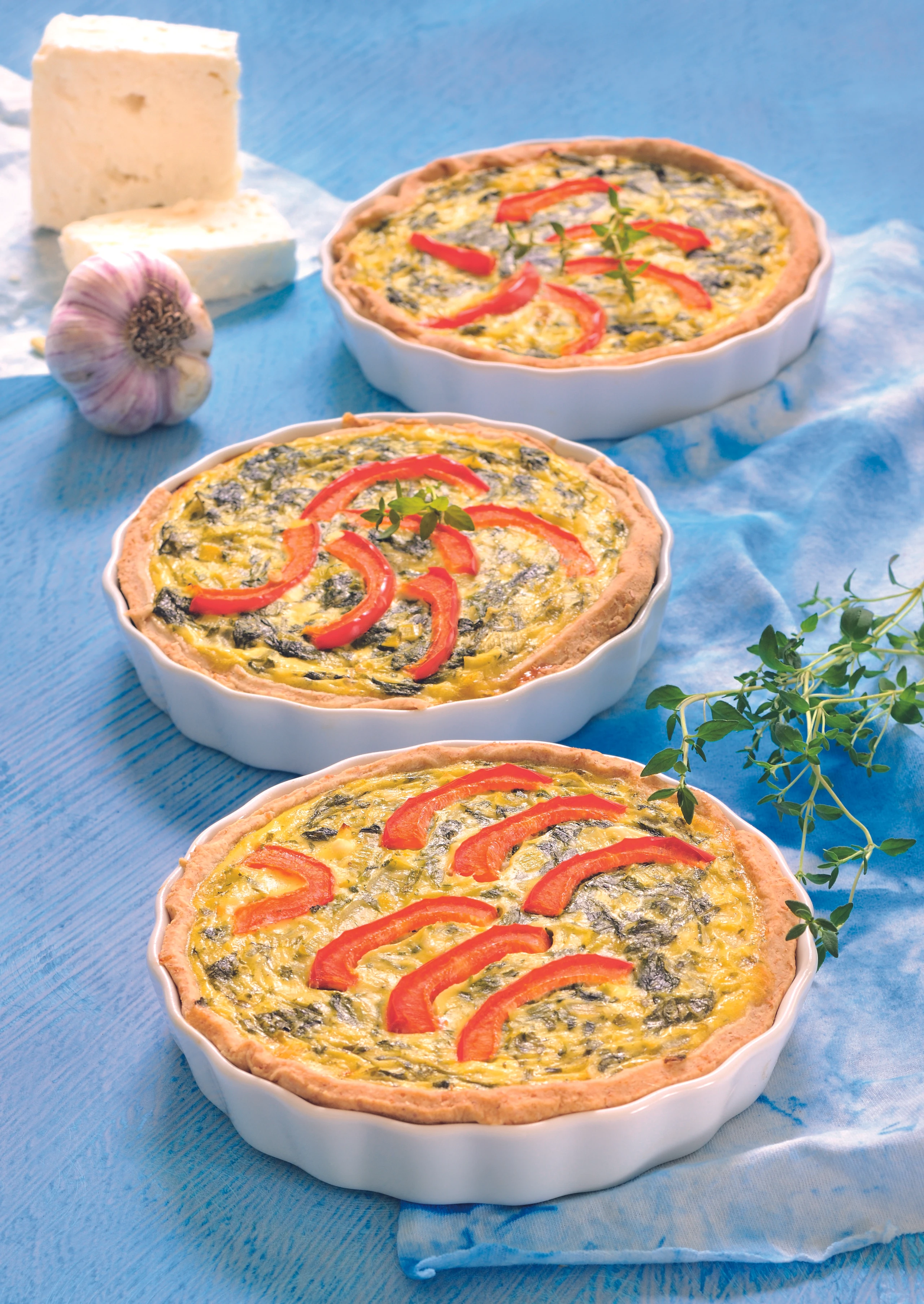 Spinat-Lauch-Quiche