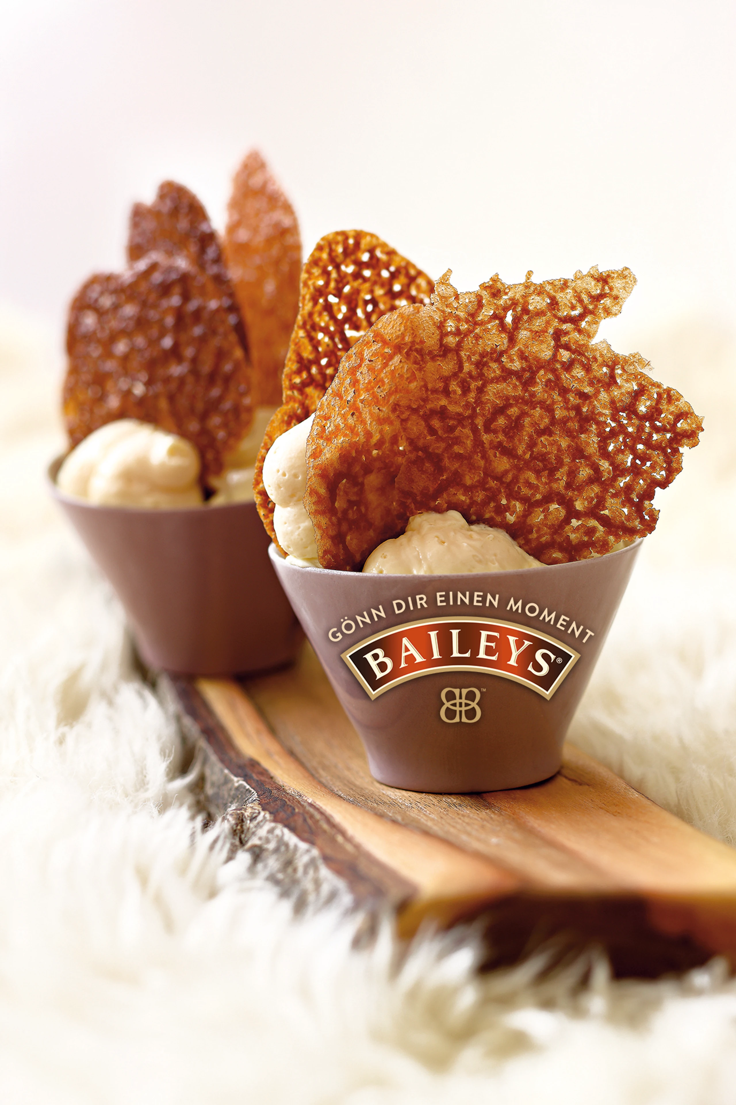 Weiße Baileys-Schokomousse