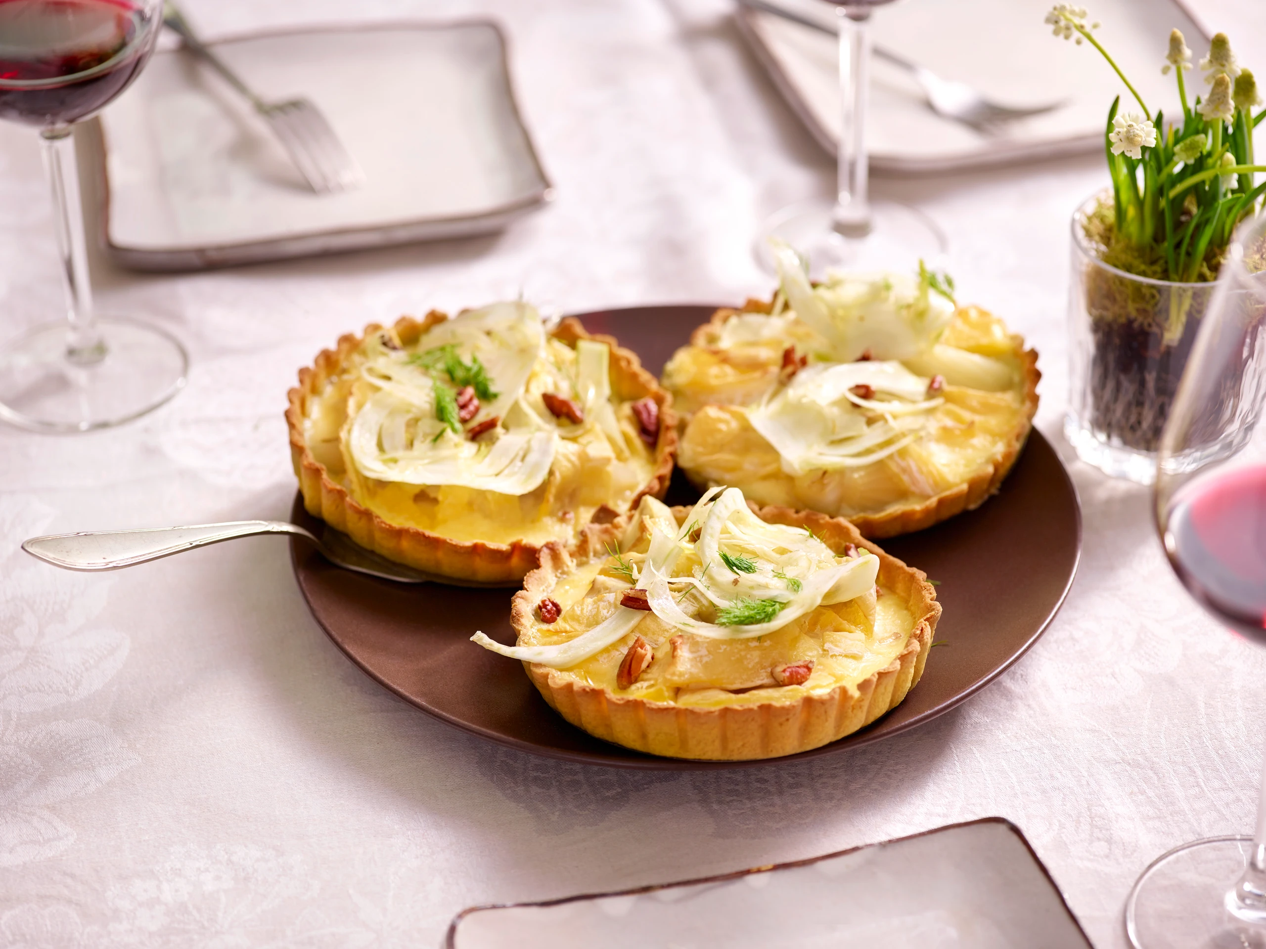 Fenchel-Taleggiotartelettes