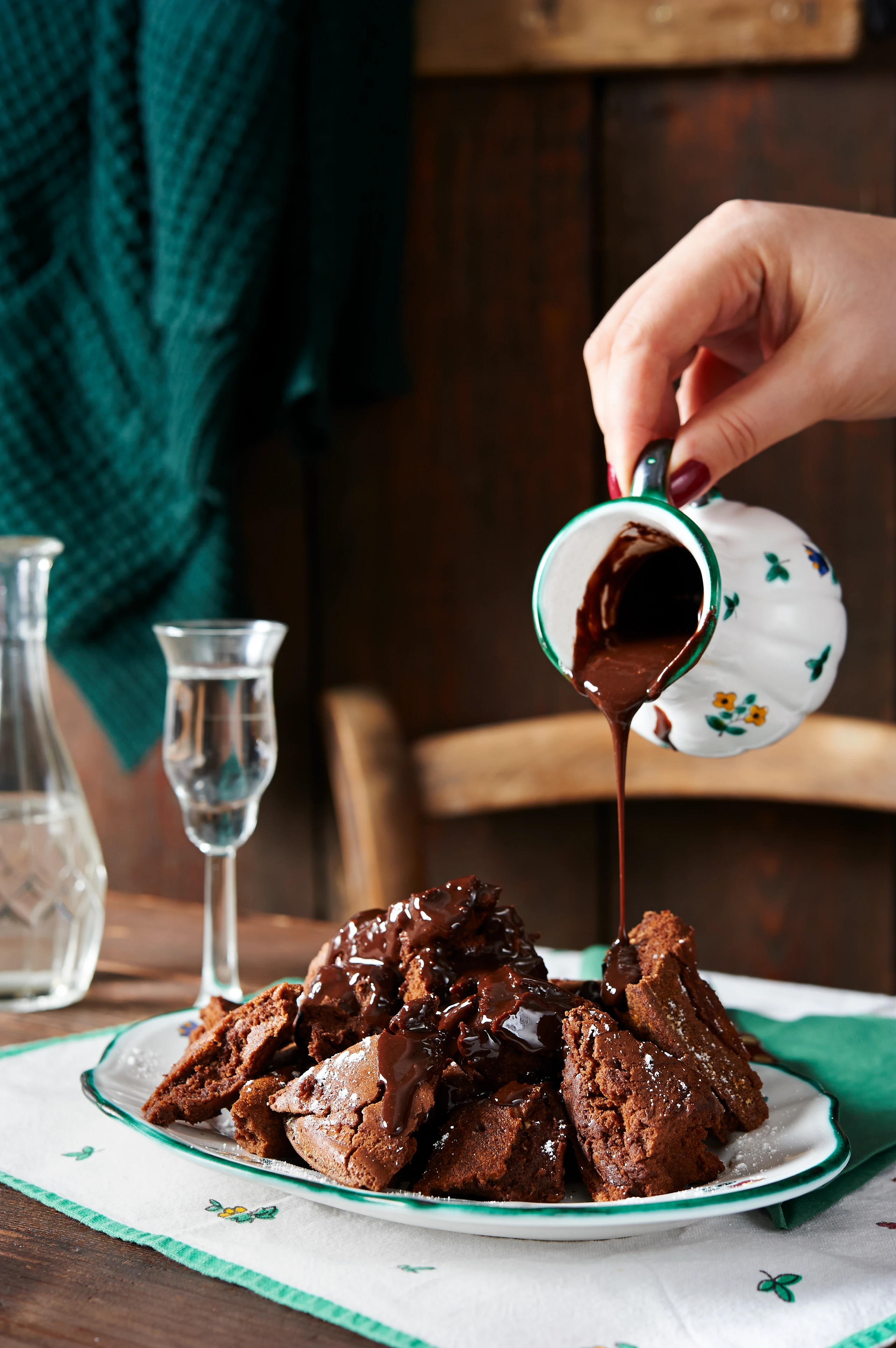 Schokoschmarrn mit Nougatsauce